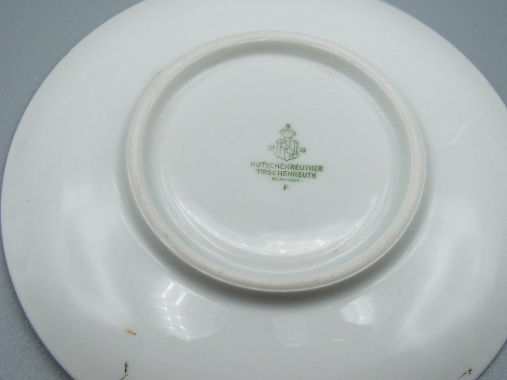 Vintage Antique Germany Heutschenreuther Porcelain Tea Cup - Saucer and Cup Set - Kingdom of Antique Arts, Heutschenreuther Porcelain, German Porcelain, Hantpainted Porcelain, Collecting Tea cups, Colllecting Coffee cups, Art Deco Porcelain
