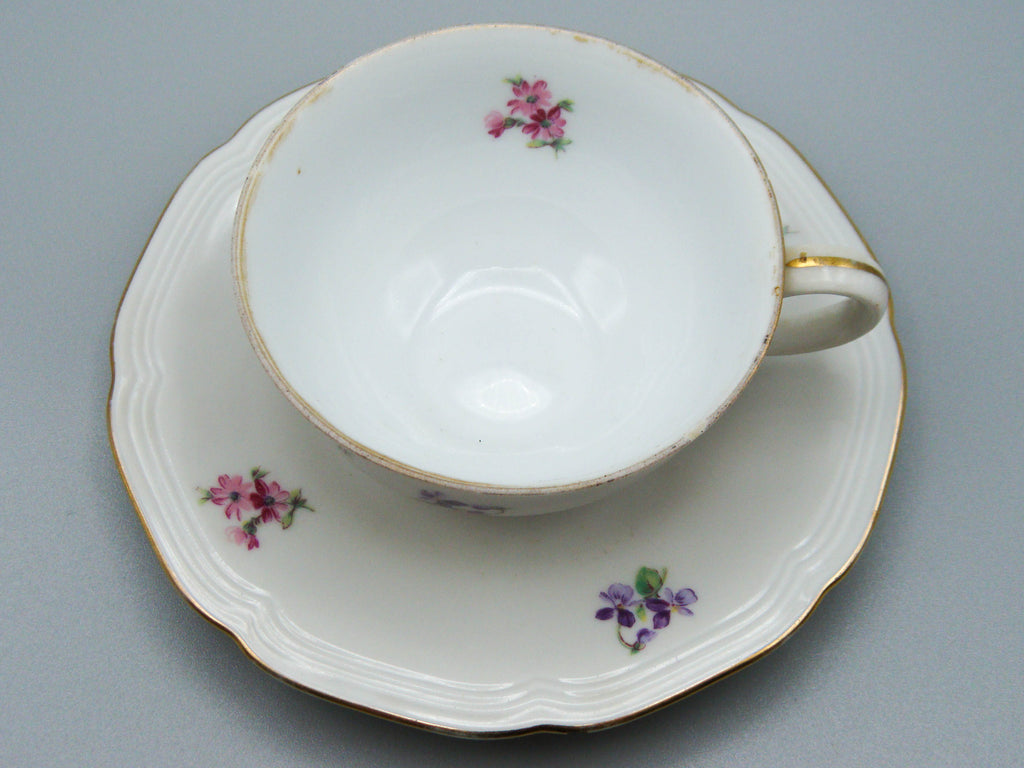 Vintage Antique Germany Bavaria Porcelain Tea Cup - Saucer and Cup Set - Kingdom of Antique Arts, Bavaria Porcelain, German Porcelain, Hantpainted Porcelain, Collecting Tea cups, Colllecting Coffee cups, Art Deco Porcelain