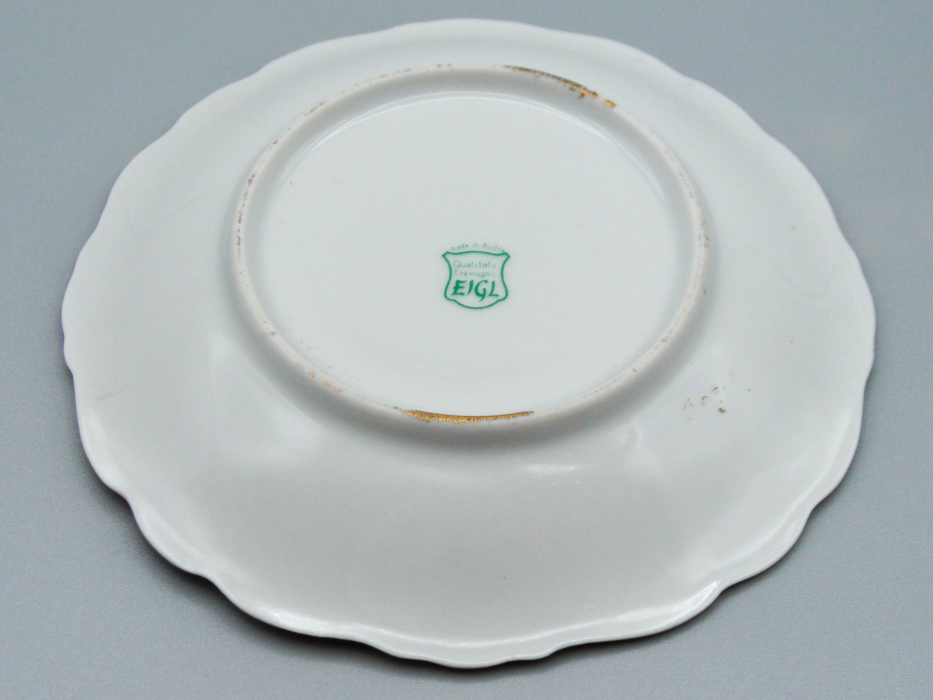 Vintage Antique Austrian EIGL Porcelain Tea Cup - Saucer and Cup Set - Kingdom of Antique Arts, Hantpainted Porcelain, Collecting Tea cups, Colllecting Coffee cups, Art Deco Porcelain