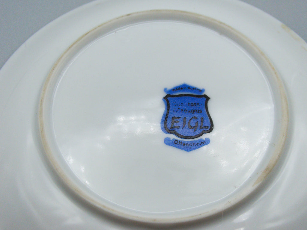 Vintage Antique Austrian EIGL Porcelain Tea Cup - Saucer and Cup Set - Kingdom of Antique Arts, Hantpainted Porcelain, Collecting Tea cups, Colllecting Coffee cups, Art Deco Porcelain