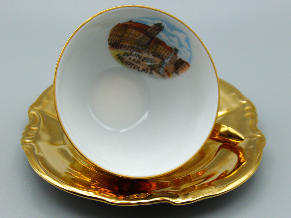 Vintage Antique Germany Bavaria Porcelain Tea Cup - Saucer and Cup Set - Kingdom of Antique Arts, Bavaria Porcelain, German Porcelain, Hantpainted Porcelain, Collecting Tea cups, Colllecting Coffee cups, Art Deco Porcelain