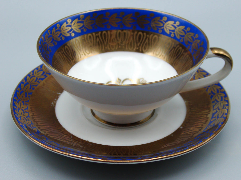 Vintage Antique Germany Bavaria Porcelain Tea Cup - Saucer and Cup Set - Kingdom of Antique Arts, Bavaria Porcelain, German Porcelain, Hantpainted Porcelain, Collecting Tea cups, Colllecting Coffee cups, Art Deco Porcelain
