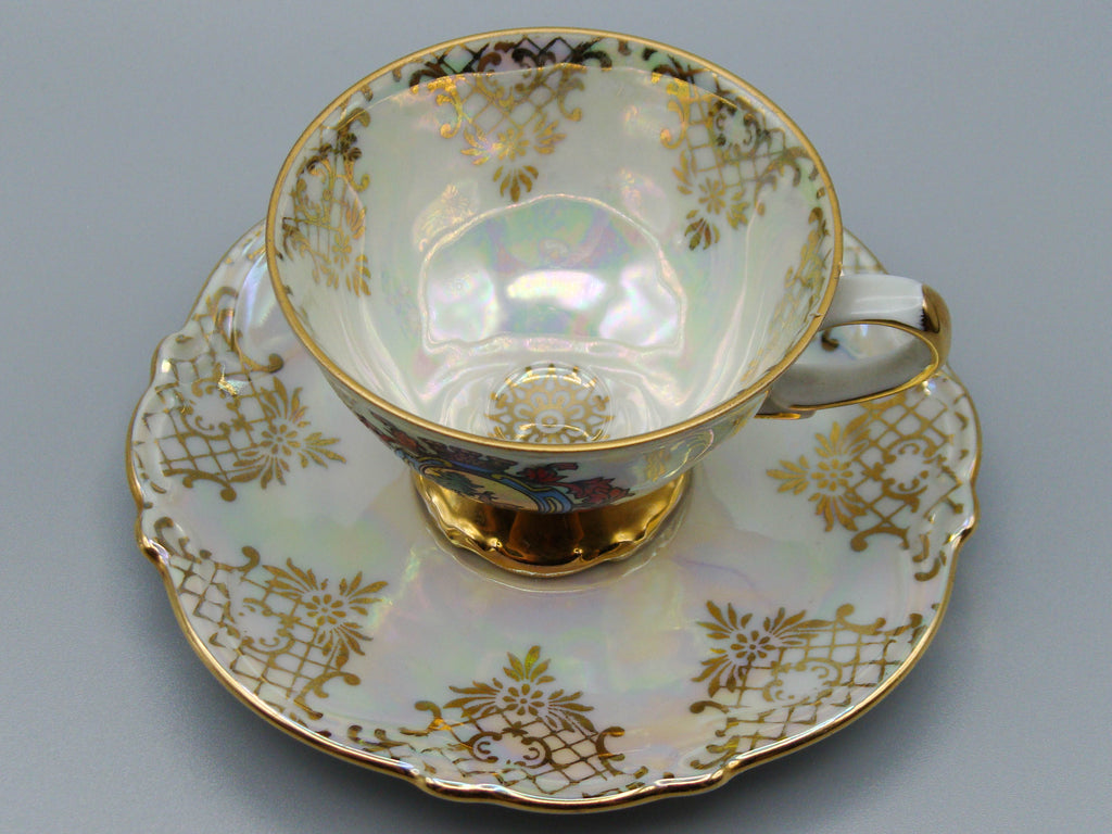 Vintage Antique Germany Bavaria Porcelain Tea Cup - Saucer and Cup Set - Kingdom of Antique Arts, Bavaria Porcelain, German Porcelain, Hantpainted Porcelain, Collecting Tea cups, Colllecting Coffee cups, Art Deco Porcelain