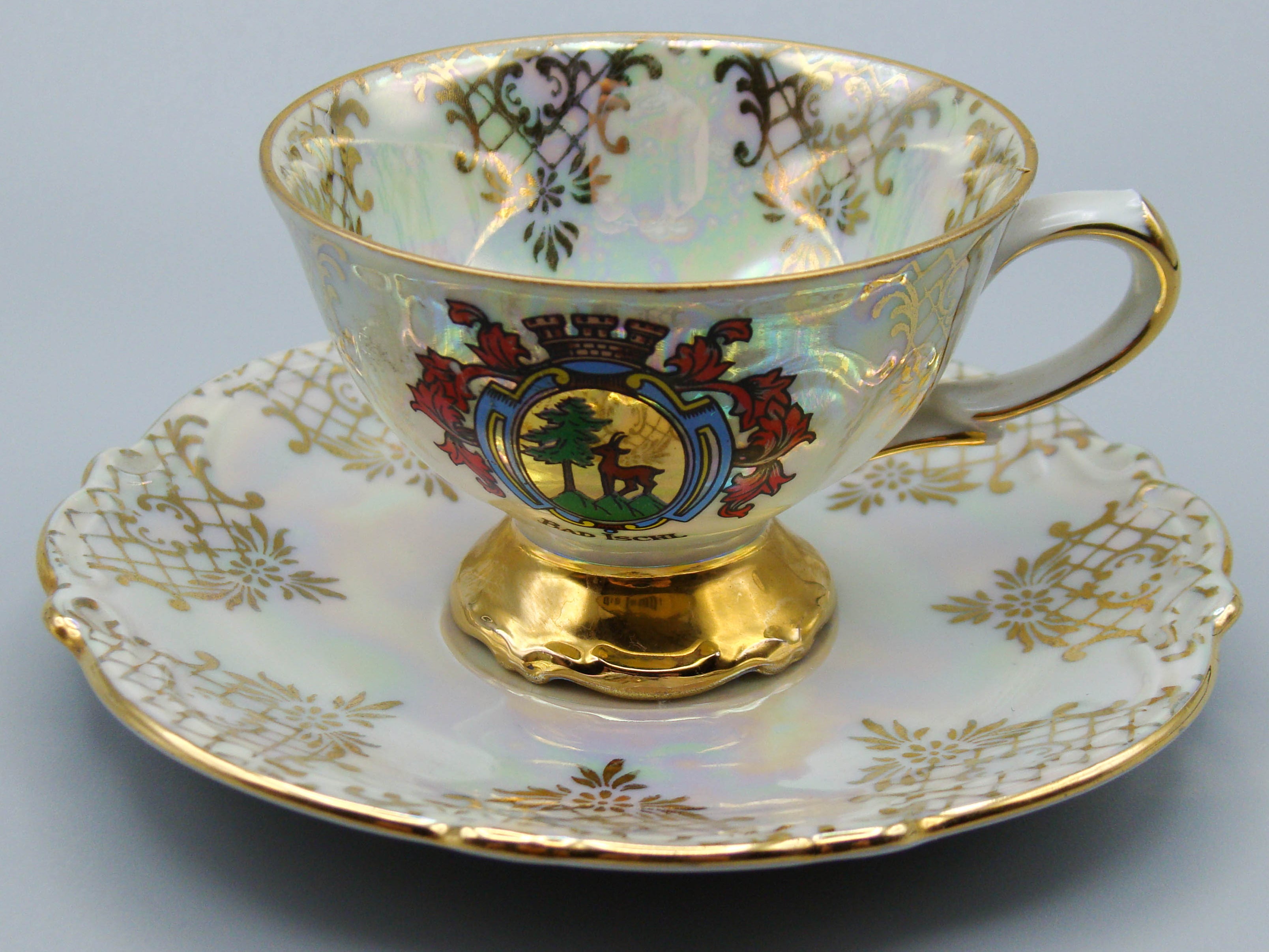 Vintage Antique Germany Bavaria Porcelain Tea Cup - Saucer and Cup Set - Kingdom of Antique Arts, Bavaria Porcelain, German Porcelain, Hantpainted Porcelain, Collecting Tea cups, Colllecting Coffee cups, Art Deco Porcelain