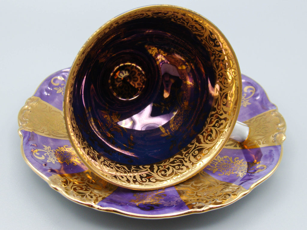 Vintage Antique Germany Bavaria Porcelain Tea Cup - Saucer and Cup Set - Kingdom of Antique Arts, Bavaria Porcelain, German Porcelain, Hantpainted Porcelain, Collecting Tea cups, Colllecting Coffee cups, Art Deco Porcelain