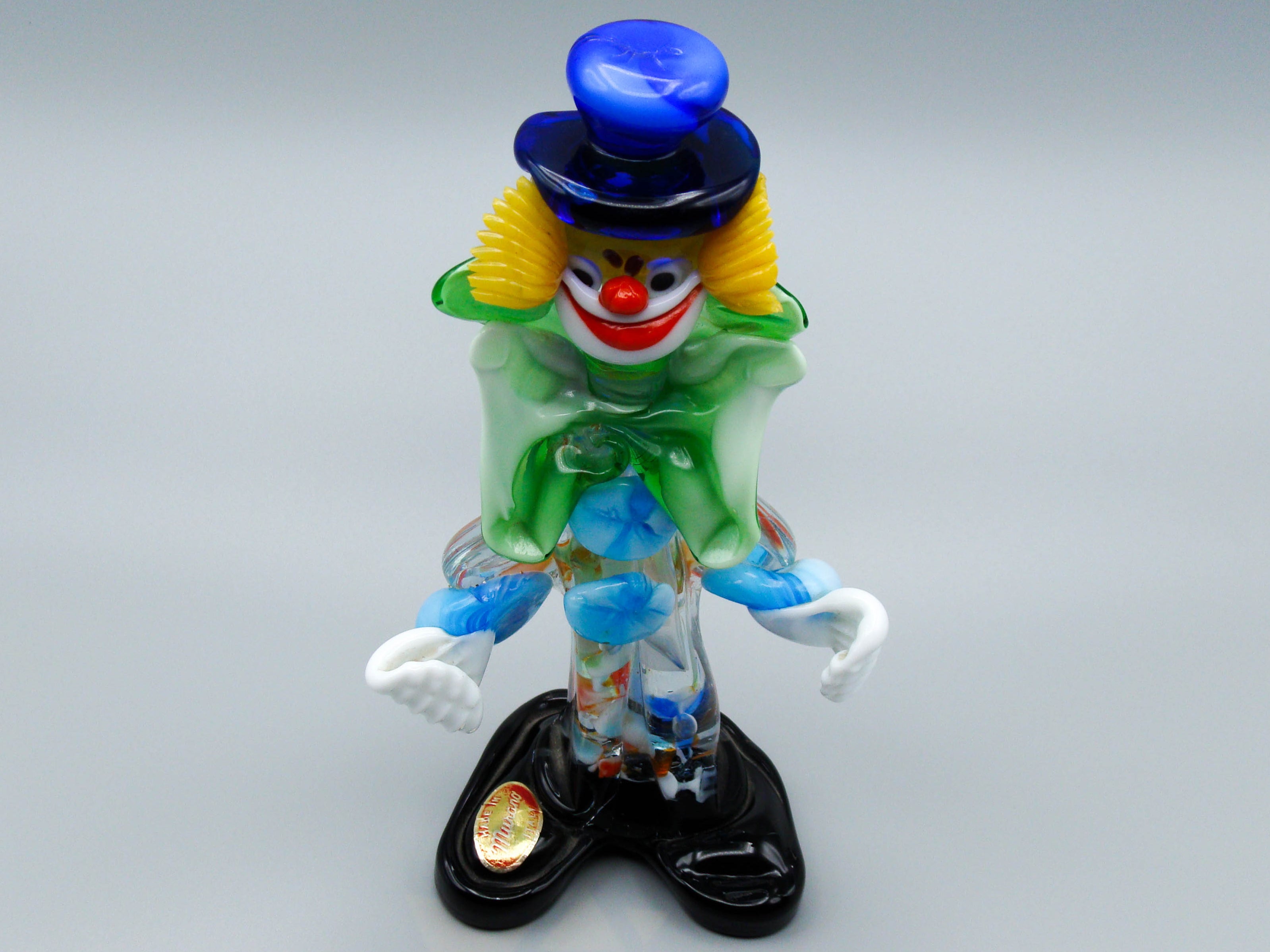 Antique Murano glass, Italian Glass, Blown clown, art deco, art glass, murano, blown glass, 1930s