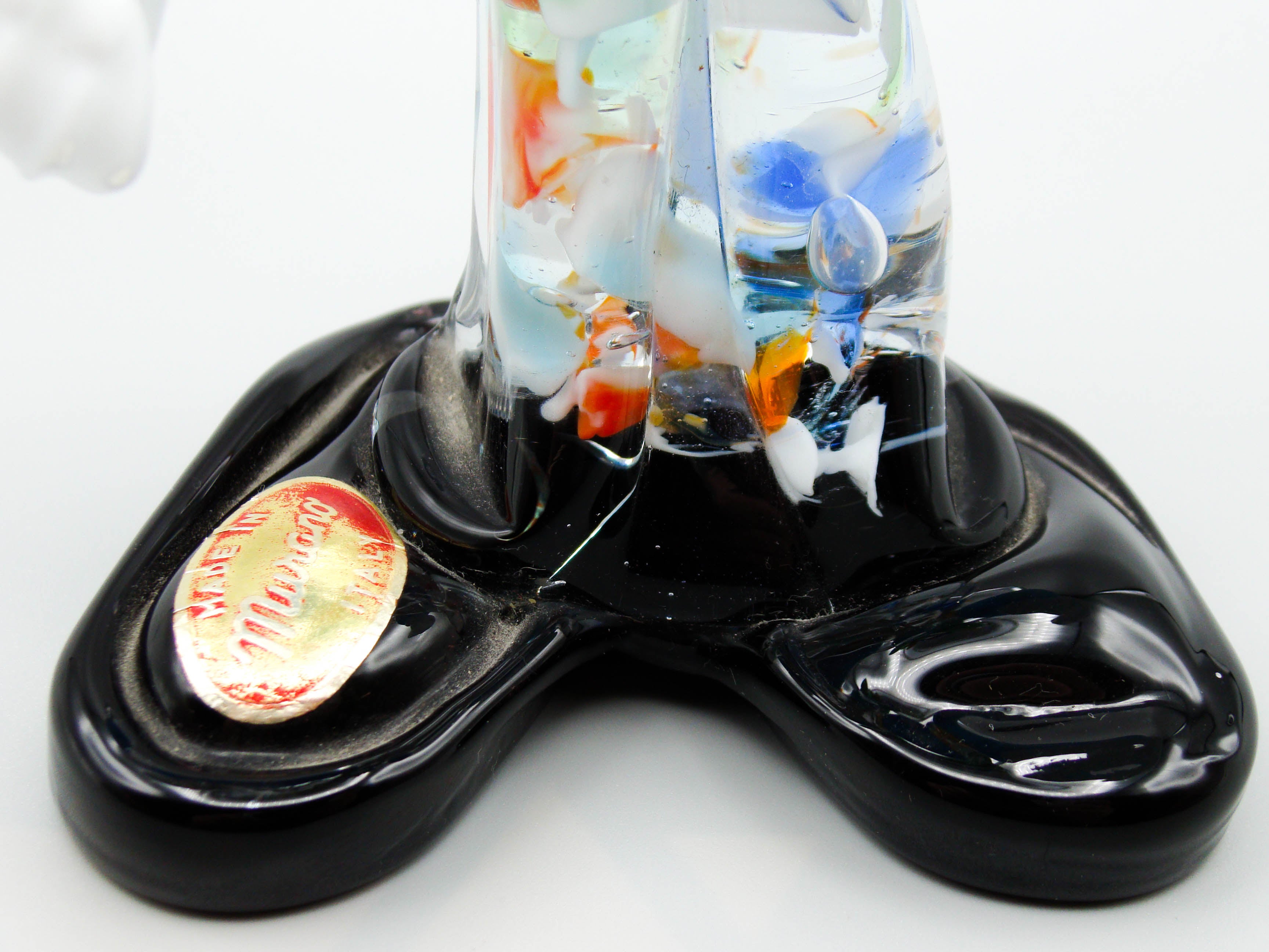 Antique Murano glass, Italian Glass, Blown clown, art deco, art glass, murano, blown glass, 1930s
