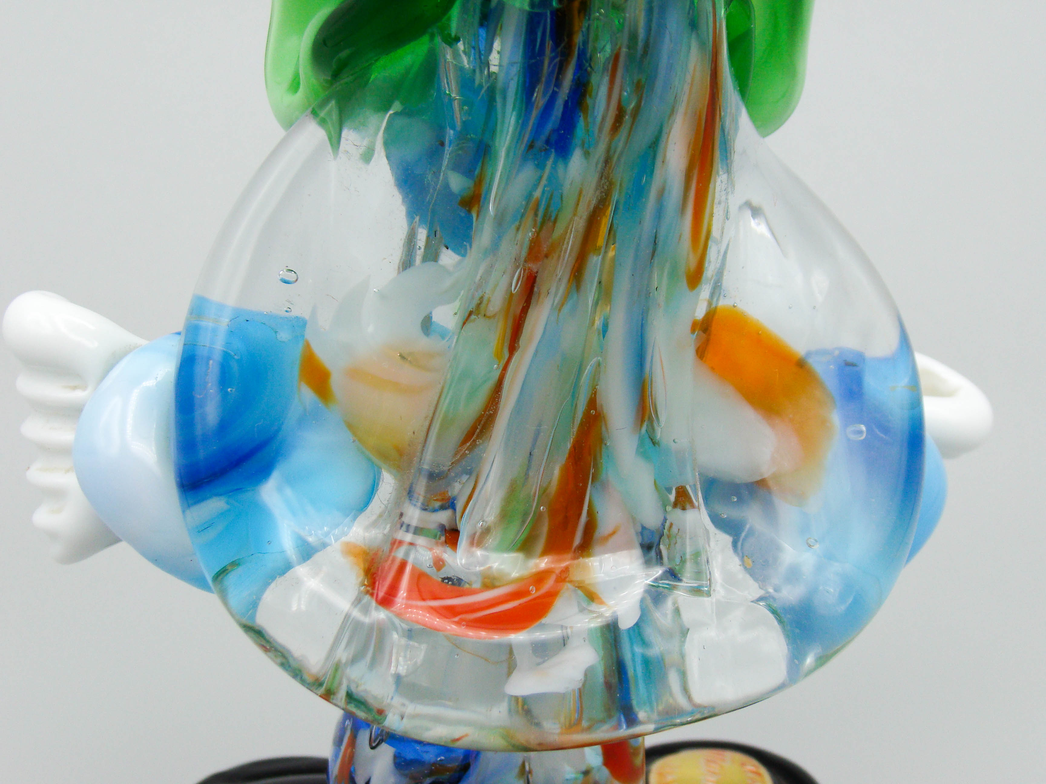 Antique Murano glass, Italian Glass, Blown clown, art deco, art glass, murano, blown glass, 1930s