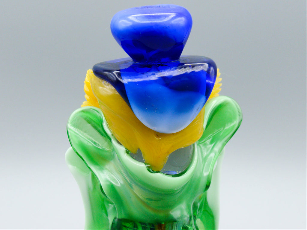 Antique Murano glass, Italian Glass, Blown clown, art deco, art glass, murano, blown glass, 1930s