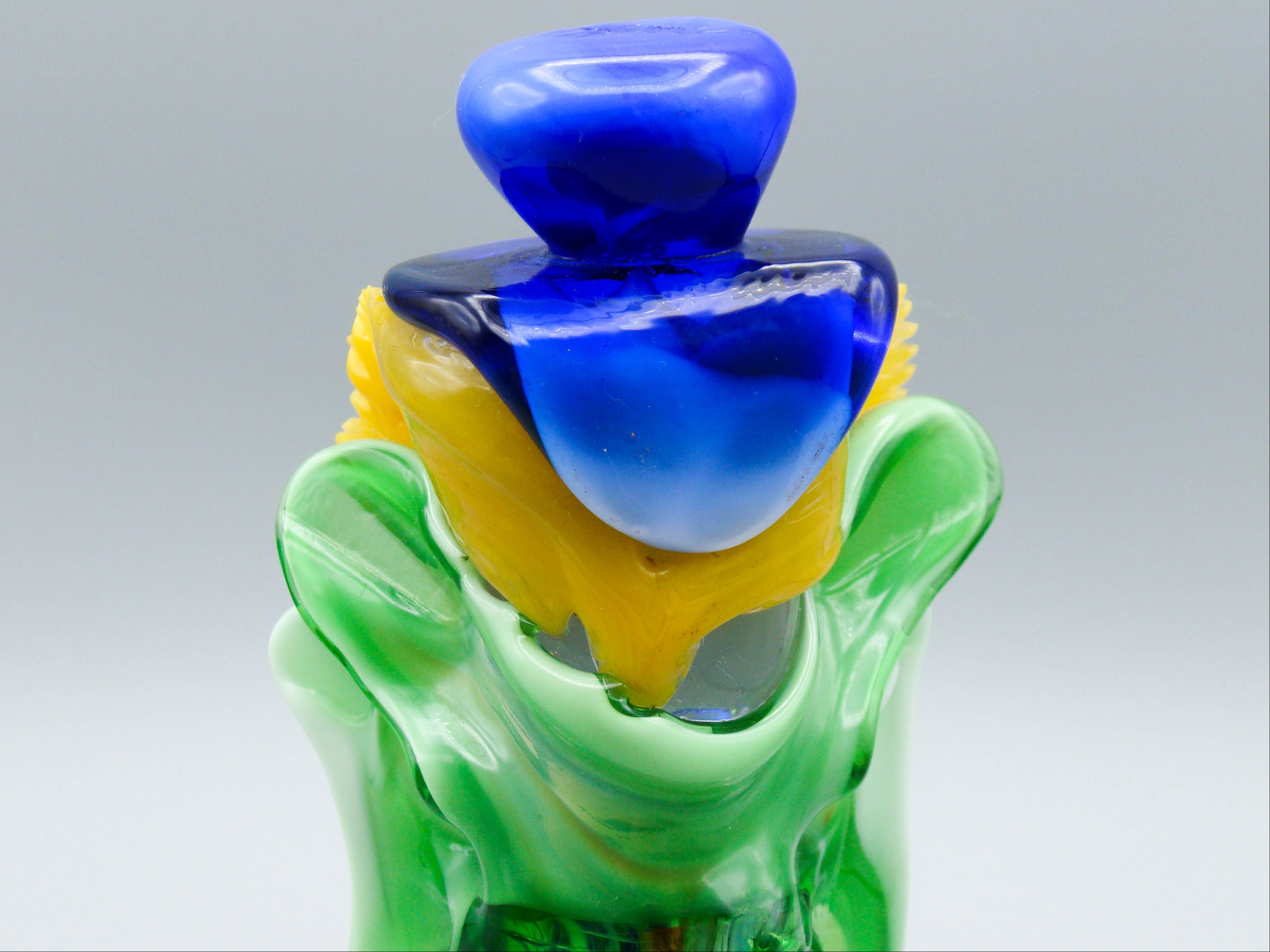 Antique Murano glass, Italian Glass, Blown clown, art deco, art glass, murano, blown glass, 1930s