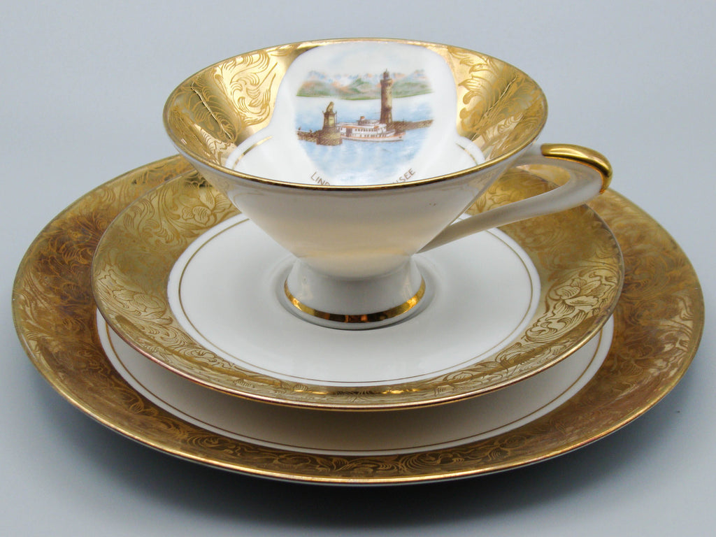 Vintage Antique Germany Bavaria Porcelain Tea Cup - Saucer and Cup Set - Kingdom of Antique Arts, Bavaria Porcelain, German Porcelain, Hantpainted Porcelain, Collecting Tea cups, Colllecting Coffee cups, Art Deco Porcelain