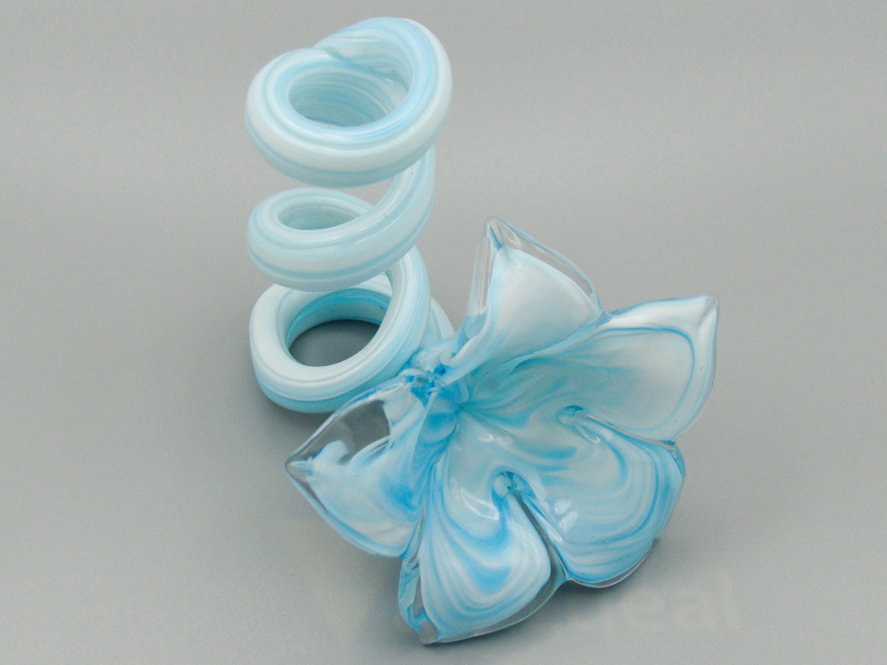 art deco, art glass, murano, blue glass