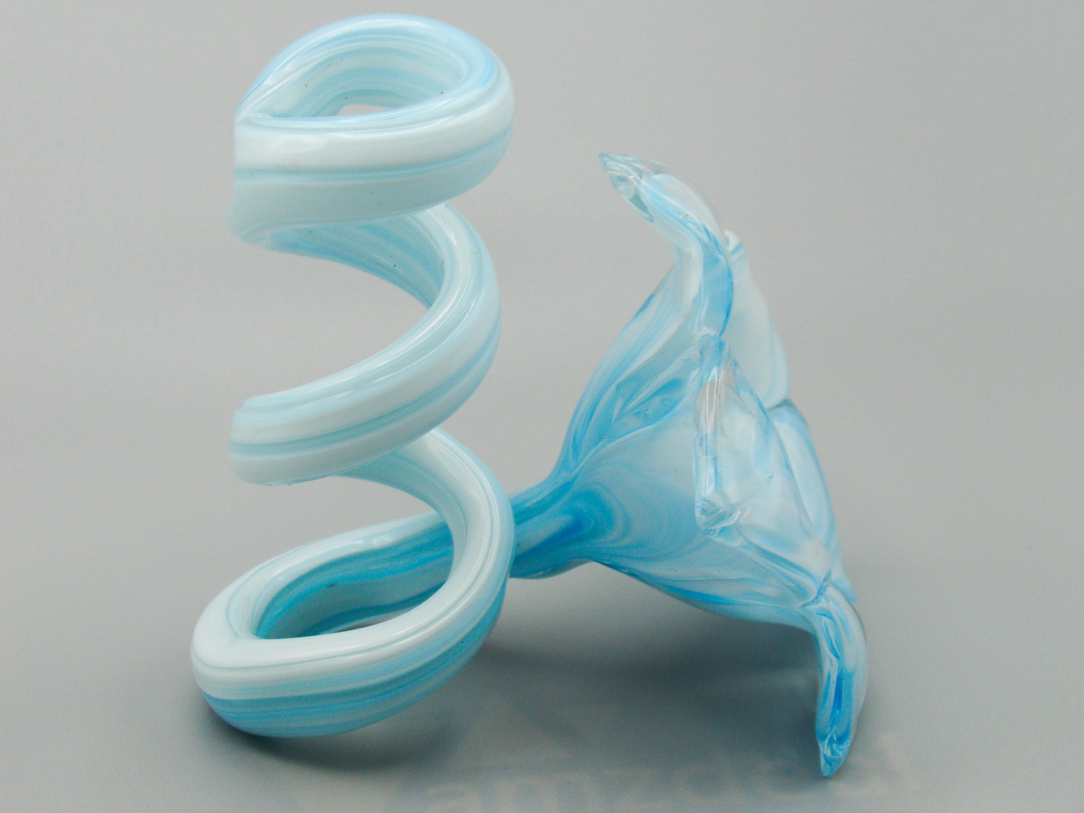 art deco, art glass, murano, blue glass