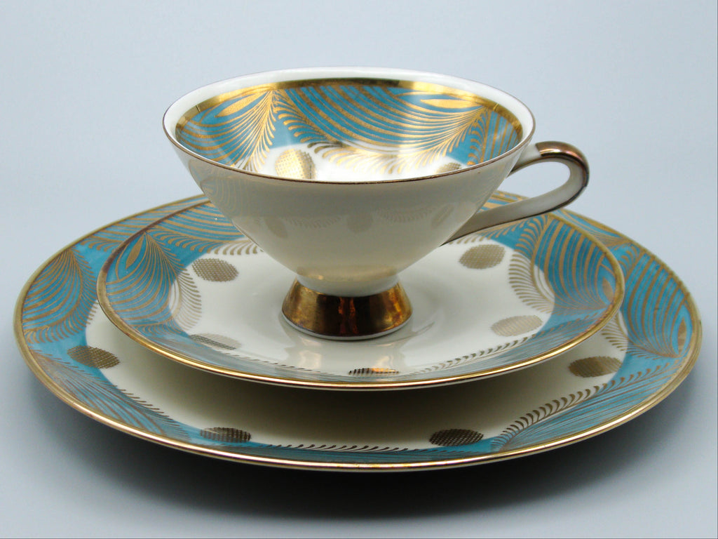 Vintage Antique Germany Bavaria Porcelain Tea Cup - Saucer and Cup Set - Kingdom of Antique Arts, Bavaria Porcelain, German Porcelain, Hantpainted Porcelain, Collecting Tea cups, Colllecting Coffee cups, Art Deco Porcelain