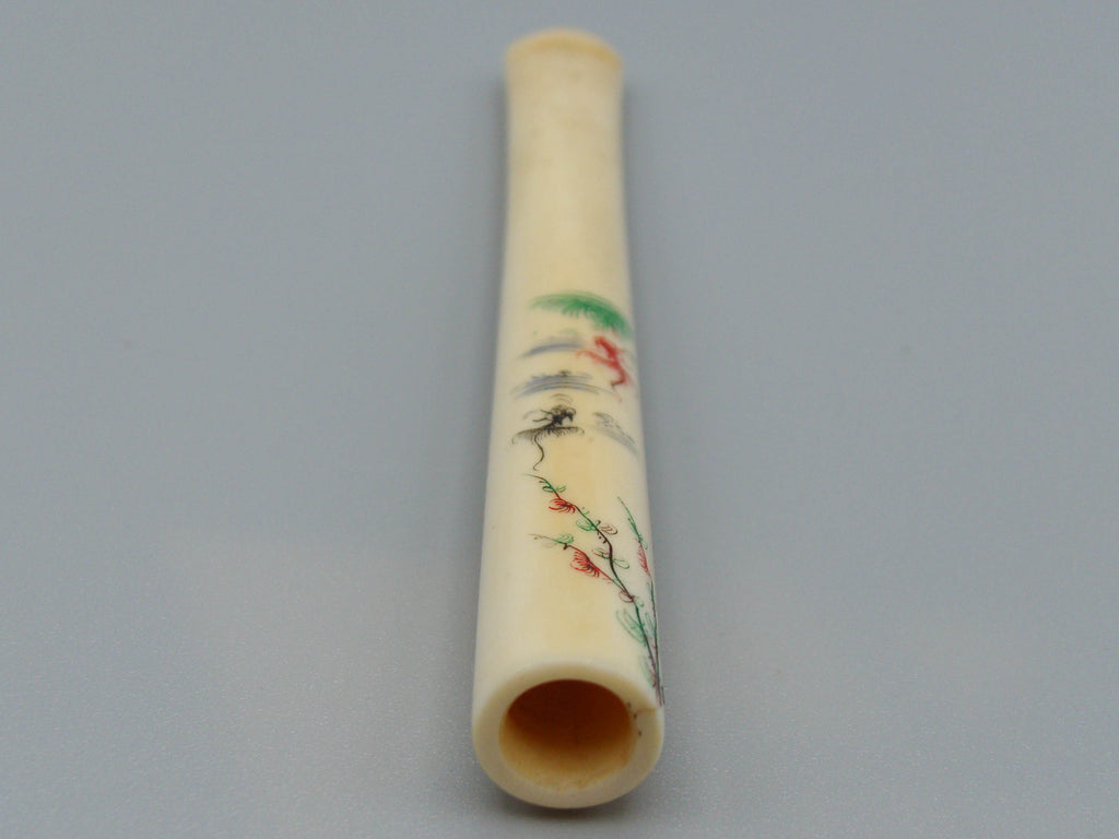 Antique Ivory, Natural Ivory, Elephant Ivory, Ivory pipe, Mediterranean Ivory, handcarved Ivory, Asien Ivory