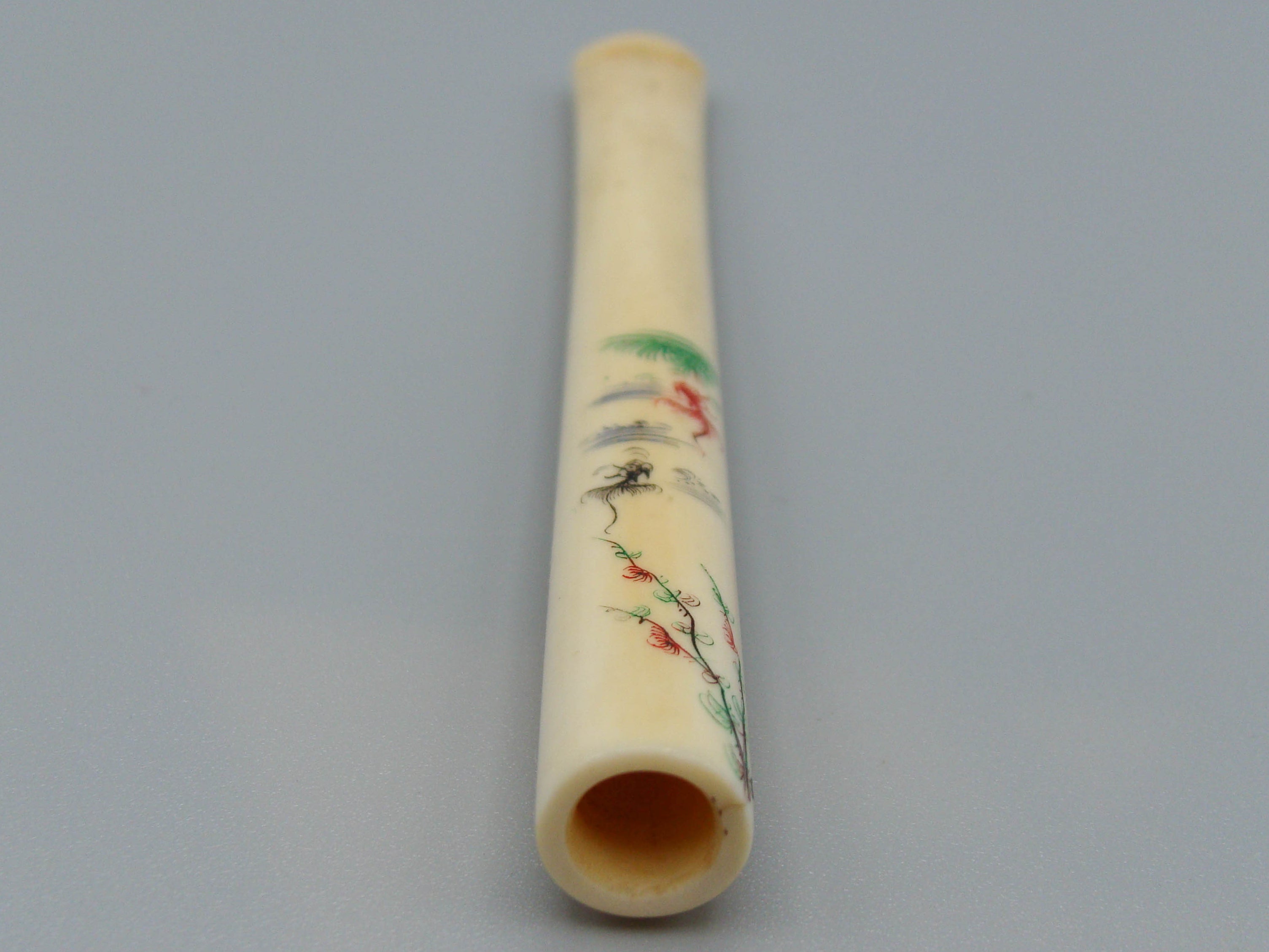 Antique Ivory, Natural Ivory, Elephant Ivory, Ivory pipe, Mediterranean Ivory, handcarved Ivory, Asien Ivory