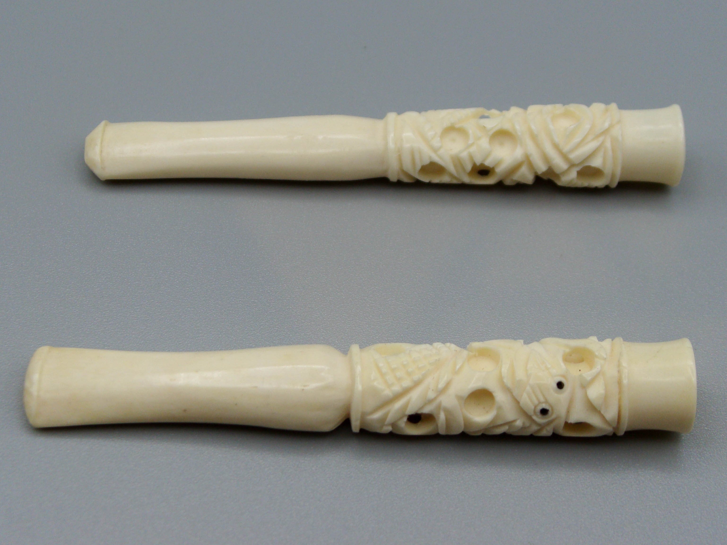 Antique Ivory, Natural Ivory, Mediterranean Ivory, handcarved Ivory, Asien Ivory, Elephant Ivory, Ivory Mouthpiece, Ivory pipe