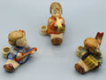 Hummel Three Angels 328 figurines, Hummel Figurines, Porcelain Figurines, Goebel Figurines, German Figurines, Collector Figurines, colored Figurines