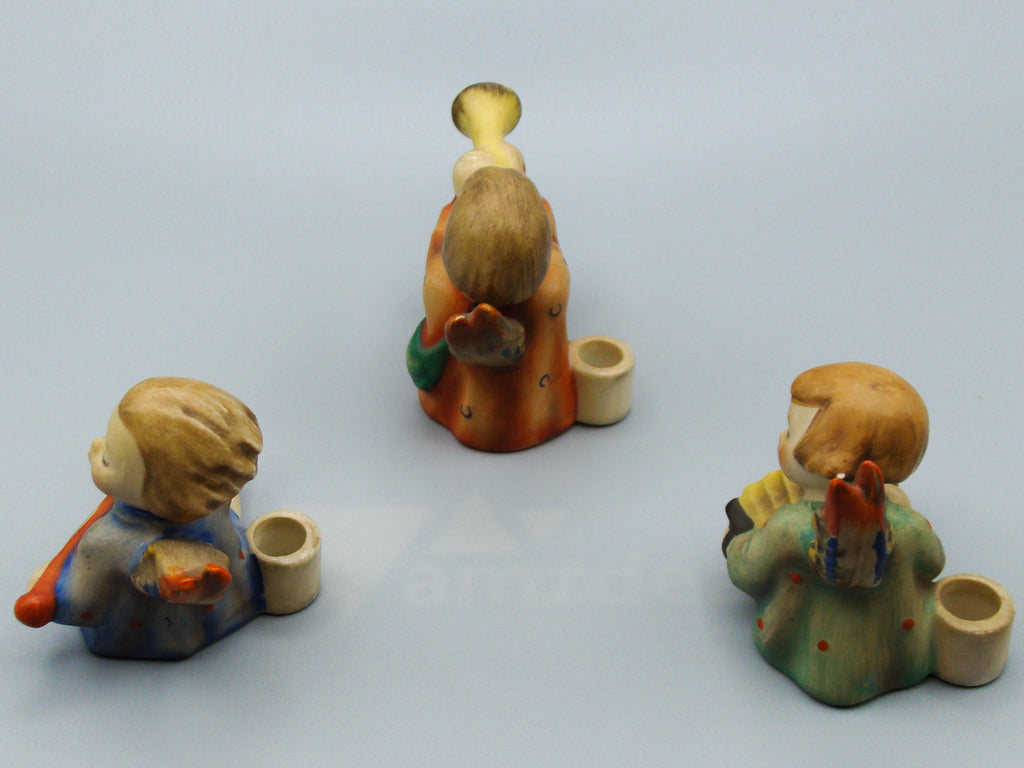 Hummel Three Angels 328 figurines, Hummel Figurines, Porcelain Figurines, Goebel Figurines, German Figurines, Collector Figurines, colored Figurines