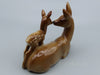 Vintage German deer figurine, Bavarian pottery deer figurine, vintage fawn figurine, vintage deer ornament