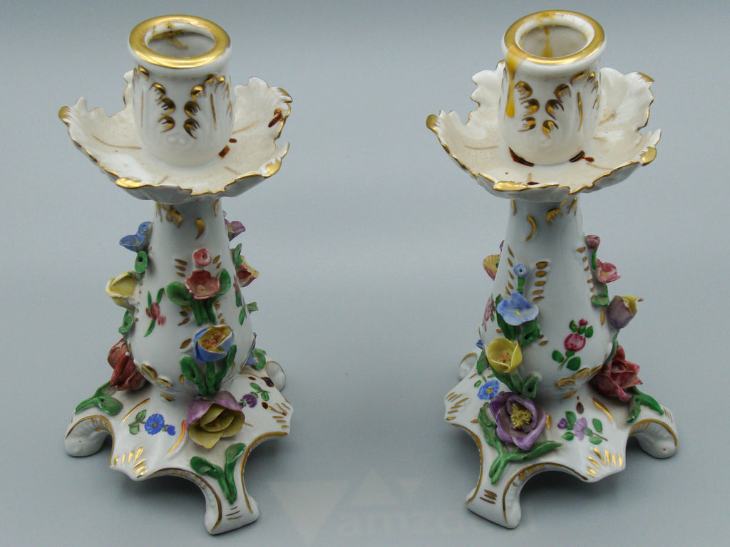 Dresden Candlesticks, Carl Thieme, Potschappel