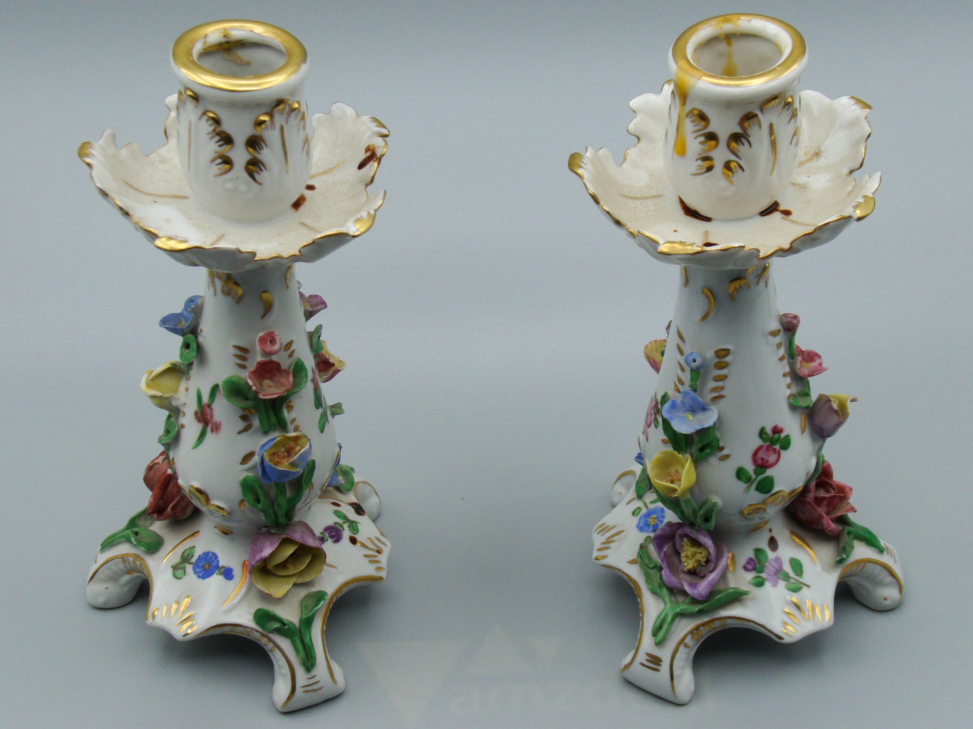 Dresden Candlesticks, Carl Thieme, Potschappel