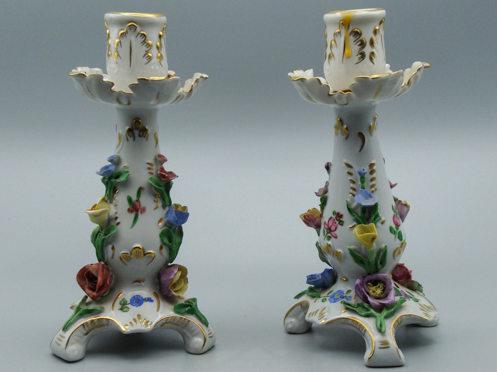 Dresden Candlesticks, Carl Thieme, Potschappel