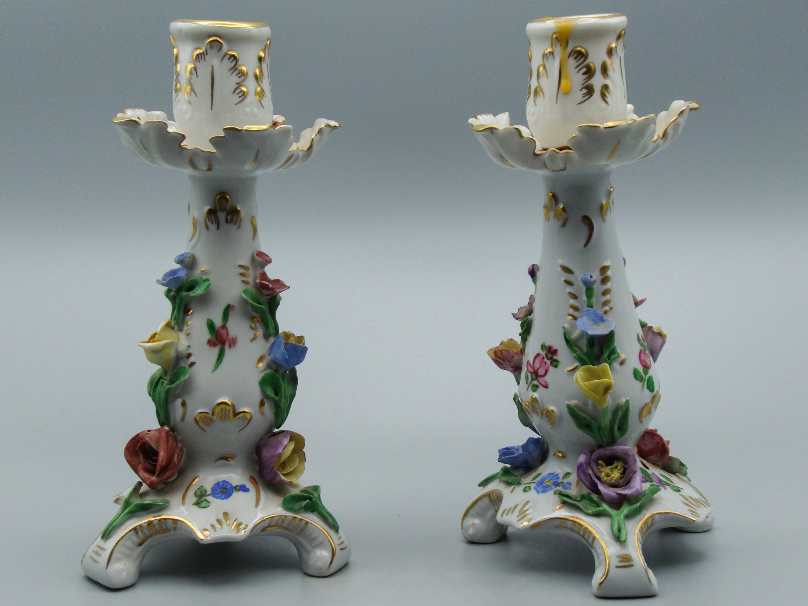 Dresden Candlesticks, Carl Thieme, Potschappel