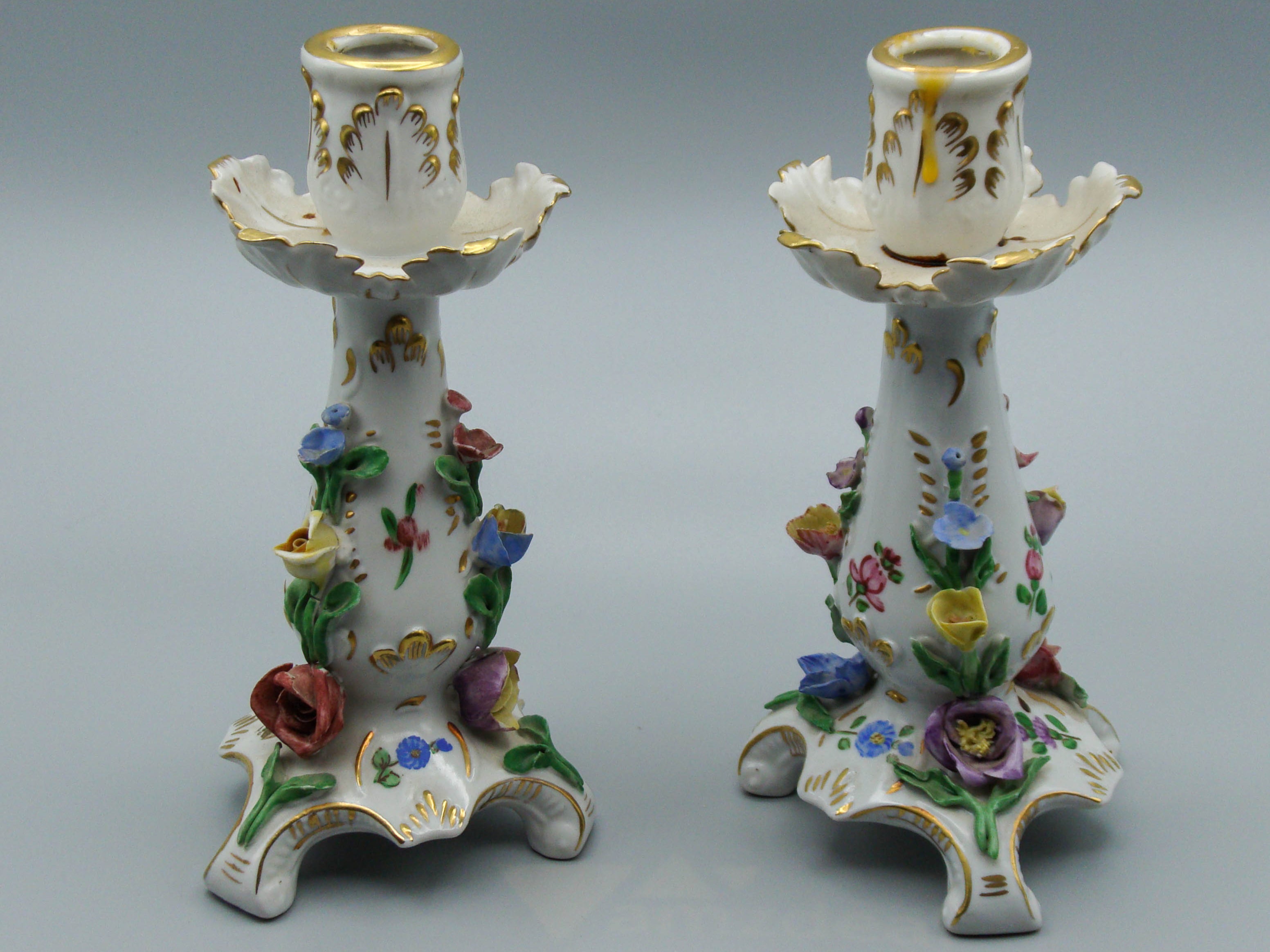 Dresden Candlesticks, Carl Thieme, Potschappel