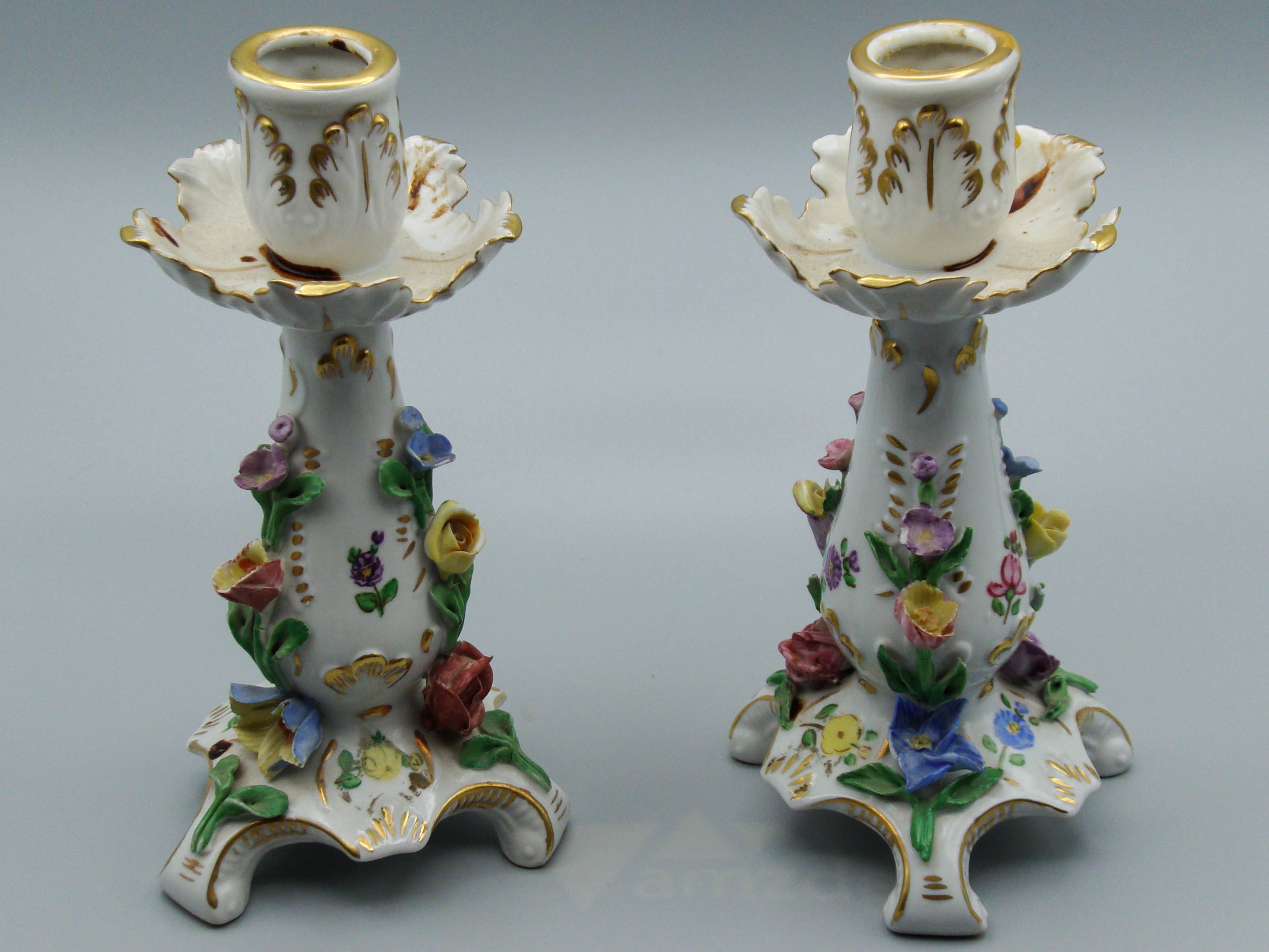 Dresden Candlesticks, Carl Thieme, Potschappel