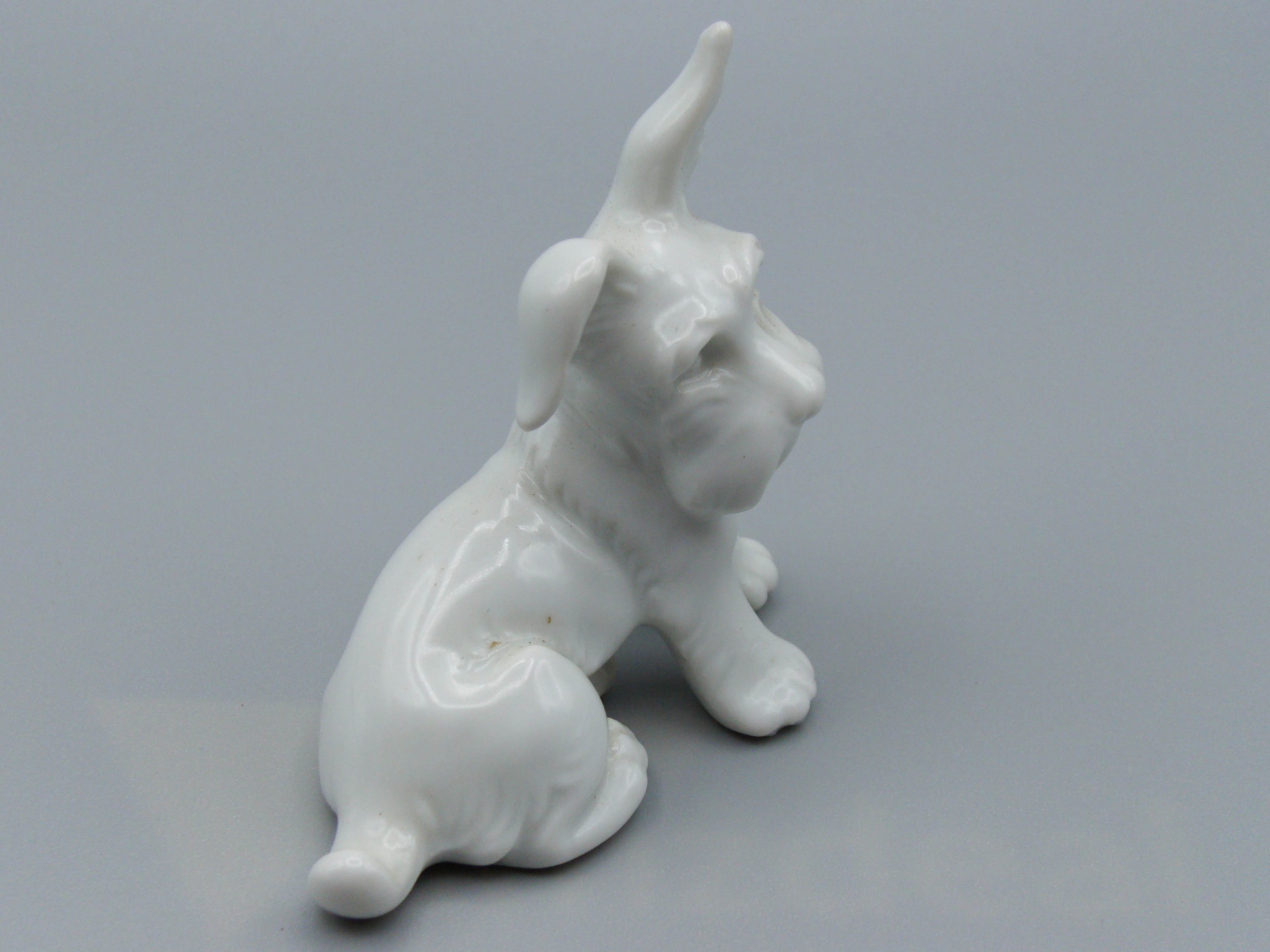 Antique European Porcelain Sculpture, European Porcelain, Porcelain Figurine, Handmade Porcelain Figurine, Augarten Porcelain, Augarten Figurines - Austrian Porcelain, Kingdom of Antique Arts, Augarten Porcelain Great Poodle, Augarten, Dog, Figurine