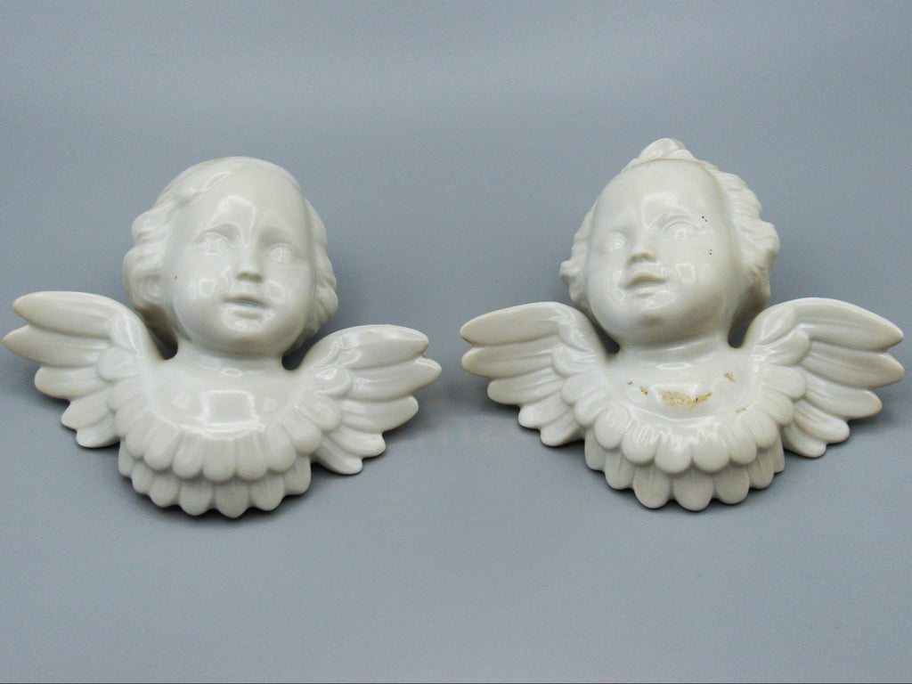 Antique European Porcelain Sculpture, European Porcelain, Porcelain Figurine, Handmade Porcelain Figurine, Augarten Porcelain, Augarten Figurines - Austrian Porcelain, Kingdom of Antique Arts, Augarten Porcelain Great Poodle, Augarten, angels, Figurine