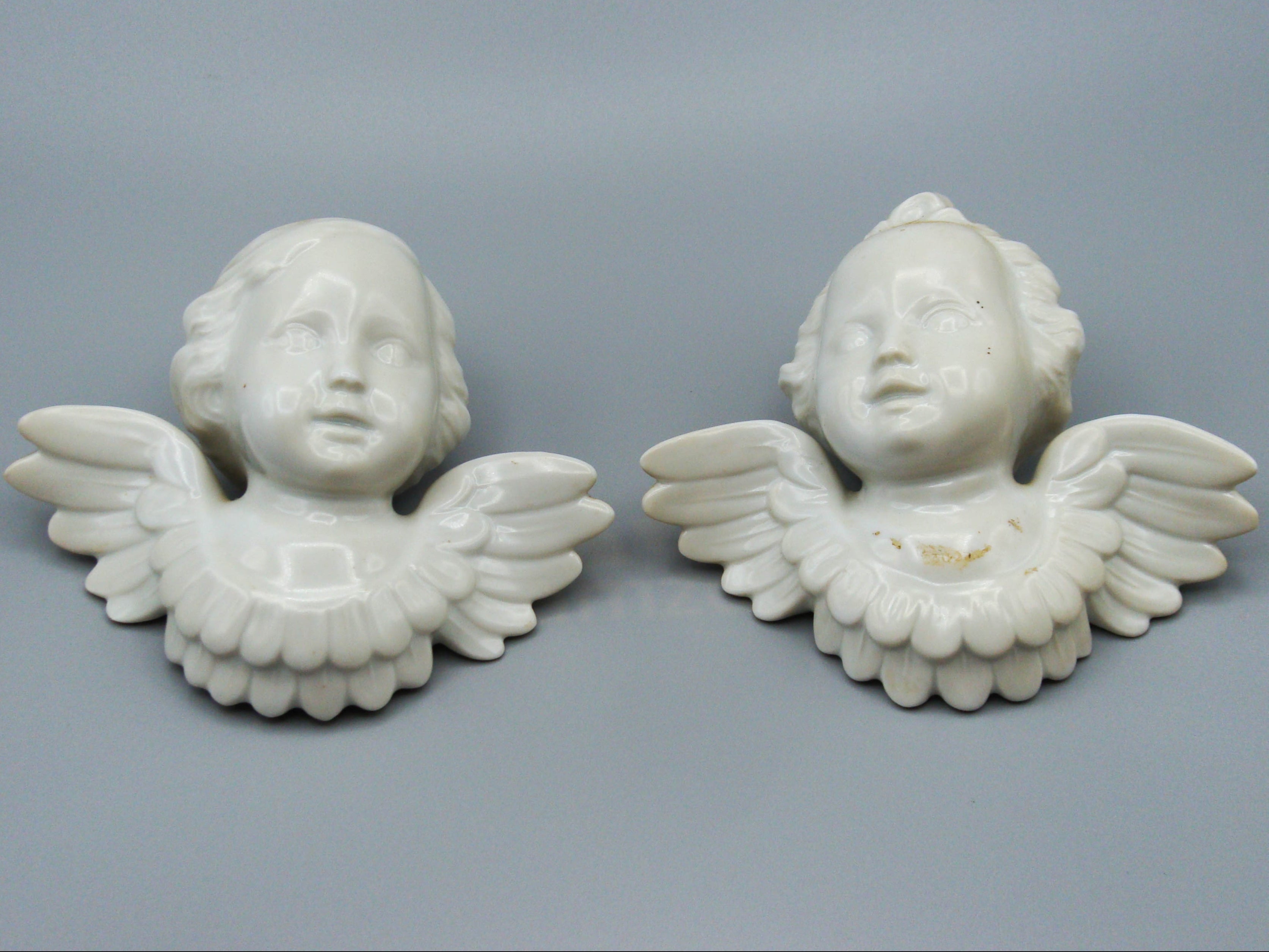 Antique European Porcelain Sculpture, European Porcelain, Porcelain Figurine, Handmade Porcelain Figurine, Augarten Porcelain, Augarten Figurines - Austrian Porcelain, Kingdom of Antique Arts, Augarten Porcelain Great Poodle, Augarten, angels, Figurine