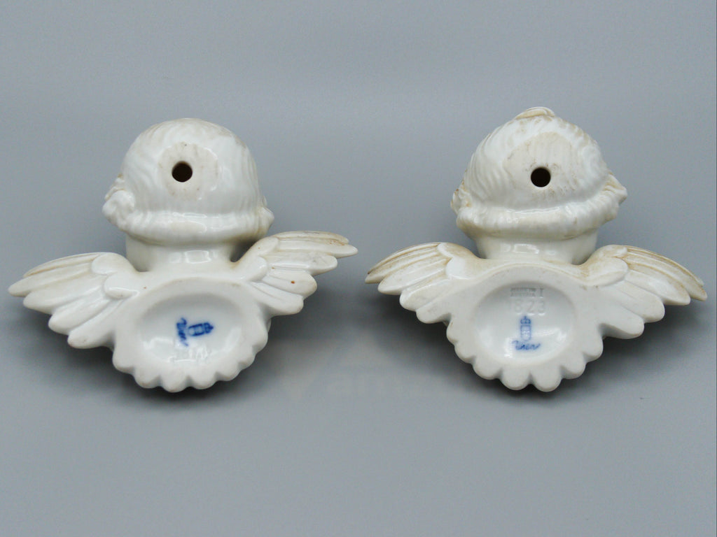 Antique European Porcelain Sculpture, European Porcelain, Porcelain Figurine, Handmade Porcelain Figurine, Augarten Porcelain, Augarten Figurines - Austrian Porcelain, Kingdom of Antique Arts, Augarten Porcelain Great Poodle, Augarten, angels, Figurine