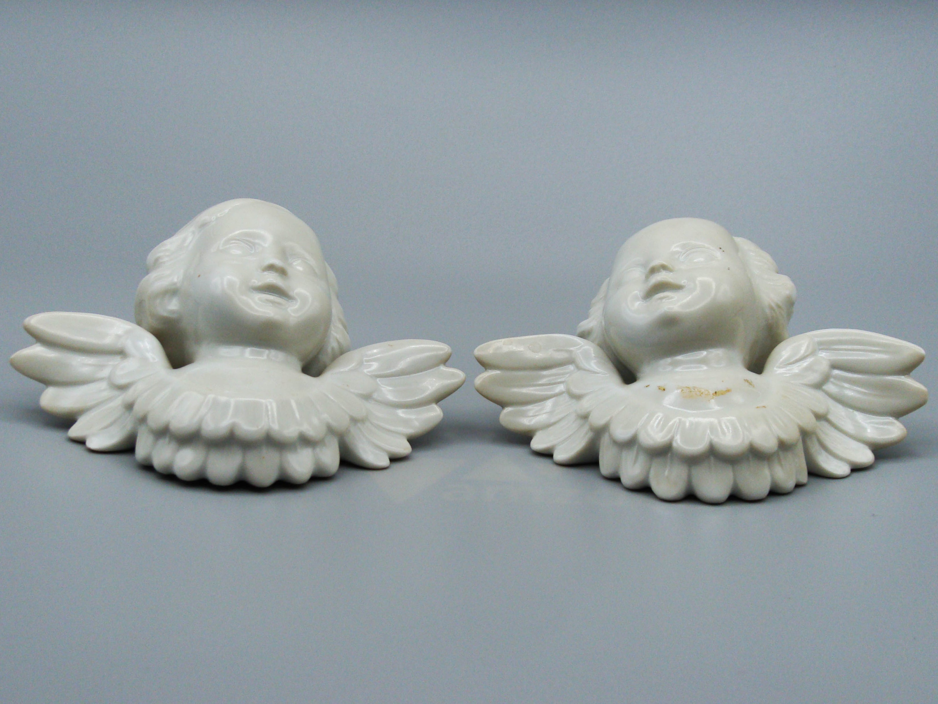 Antique European Porcelain Sculpture, European Porcelain, Porcelain Figurine, Handmade Porcelain Figurine, Augarten Porcelain, Augarten Figurines - Austrian Porcelain, Kingdom of Antique Arts, Augarten Porcelain Great Poodle, Augarten, angels, Figurine