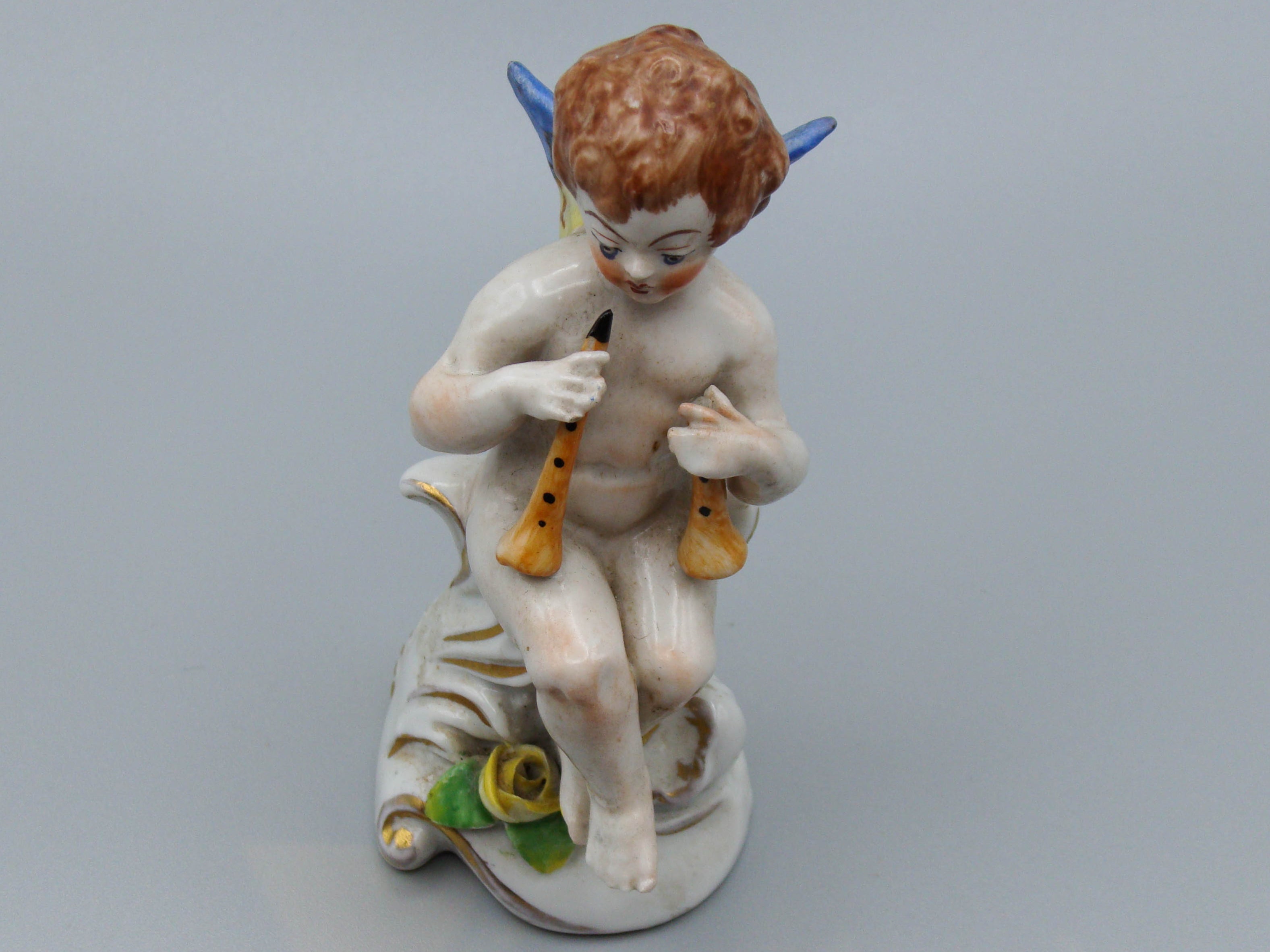 Potschappel, Carl Thieme, Potschappel Angel with Flute