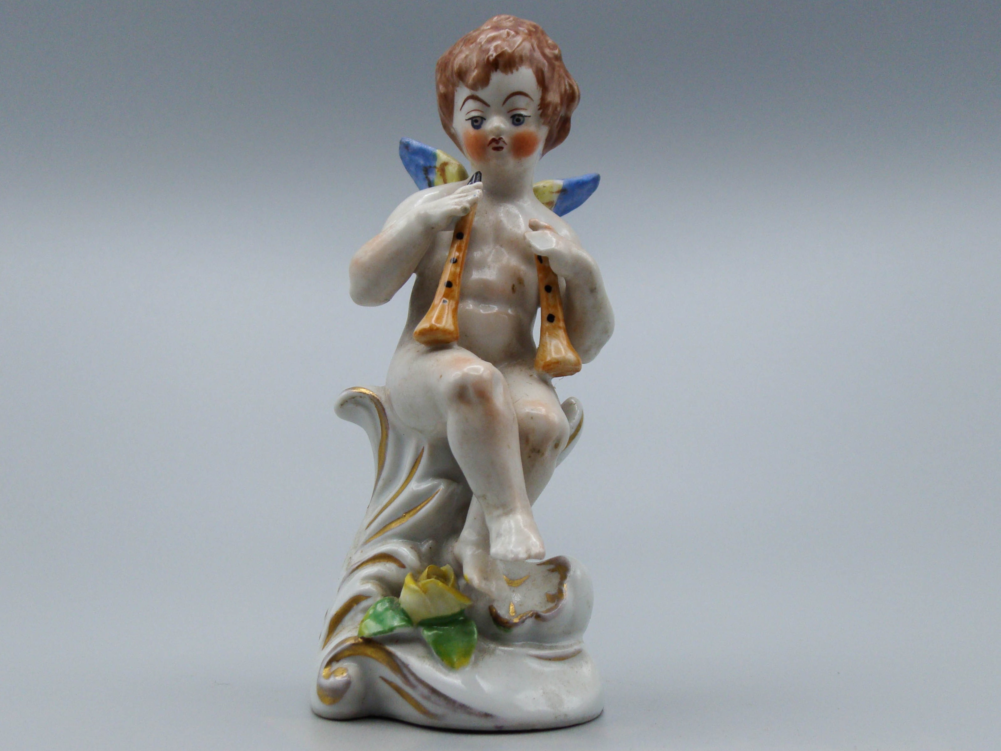 Potschappel, Carl Thieme, Potschappel Angel with Flute