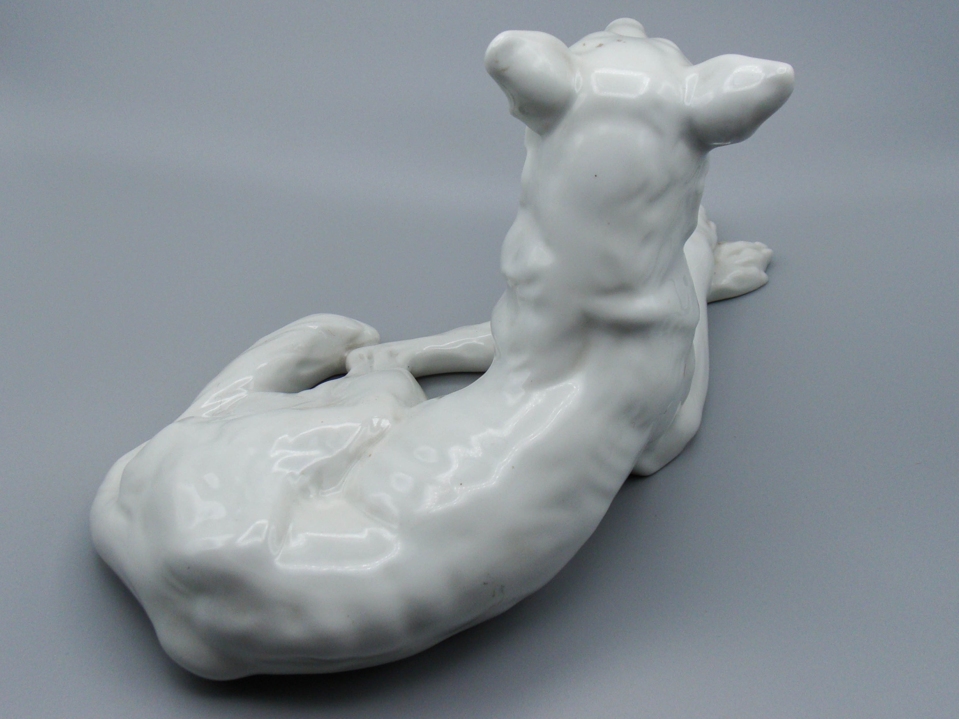 Hungarian Herend Porcelain German Shepherd Dog, Antique European Porcelain Sculpture, European Porcelain, Porcelain Figurine, Handmade Porcelain Figurine, Augarten Porcelain, Augarten Figurines - Austrian Porcelain, Kingdom of Antique Arts, Herrend Porcelain, Hungary Porcelain