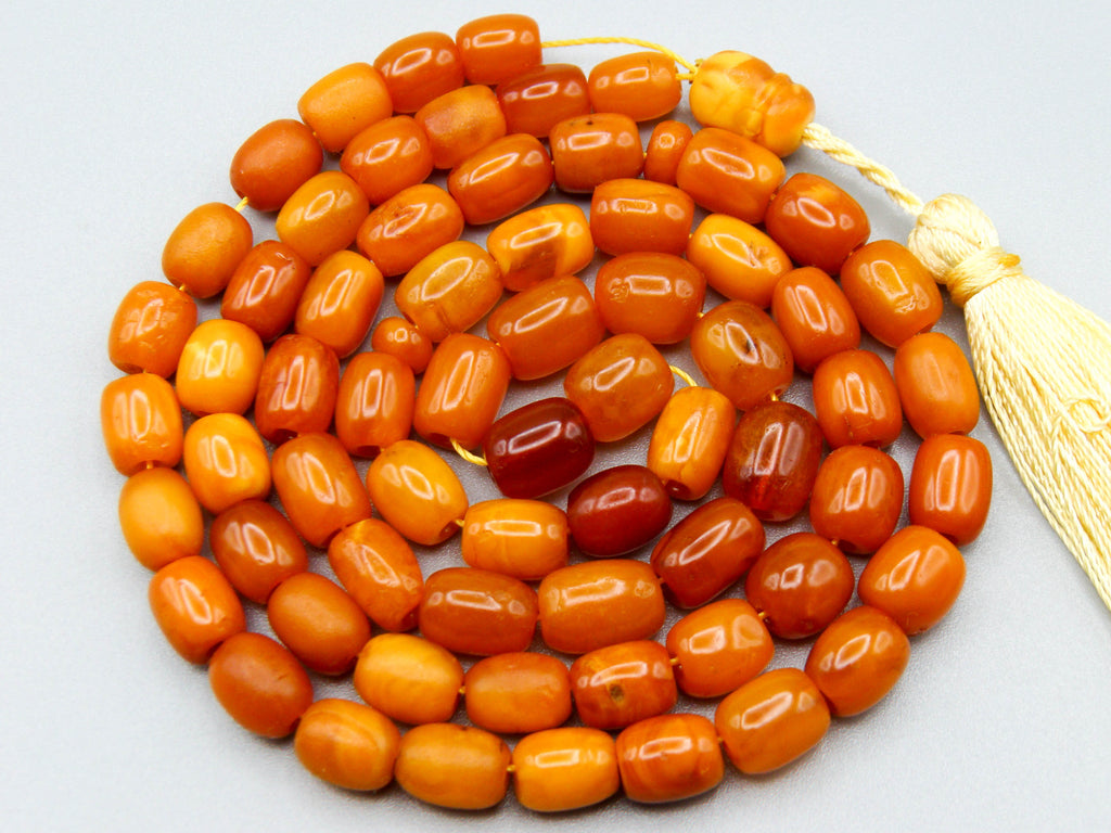baltic amber, amber, antique, amber beads, egg Yolk, amber chain, Rosary beads, مسبحة, Masbaha, Muslim prayer beads حبيت الدورة ,العنبر الهندى
