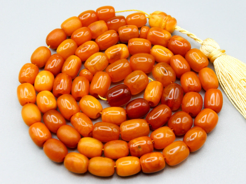baltic amber, amber, antique, amber beads, egg Yolk, amber chain, Rosary beads, مسبحة, Masbaha, Muslim prayer beads حبيت الدورة ,العنبر الهندى