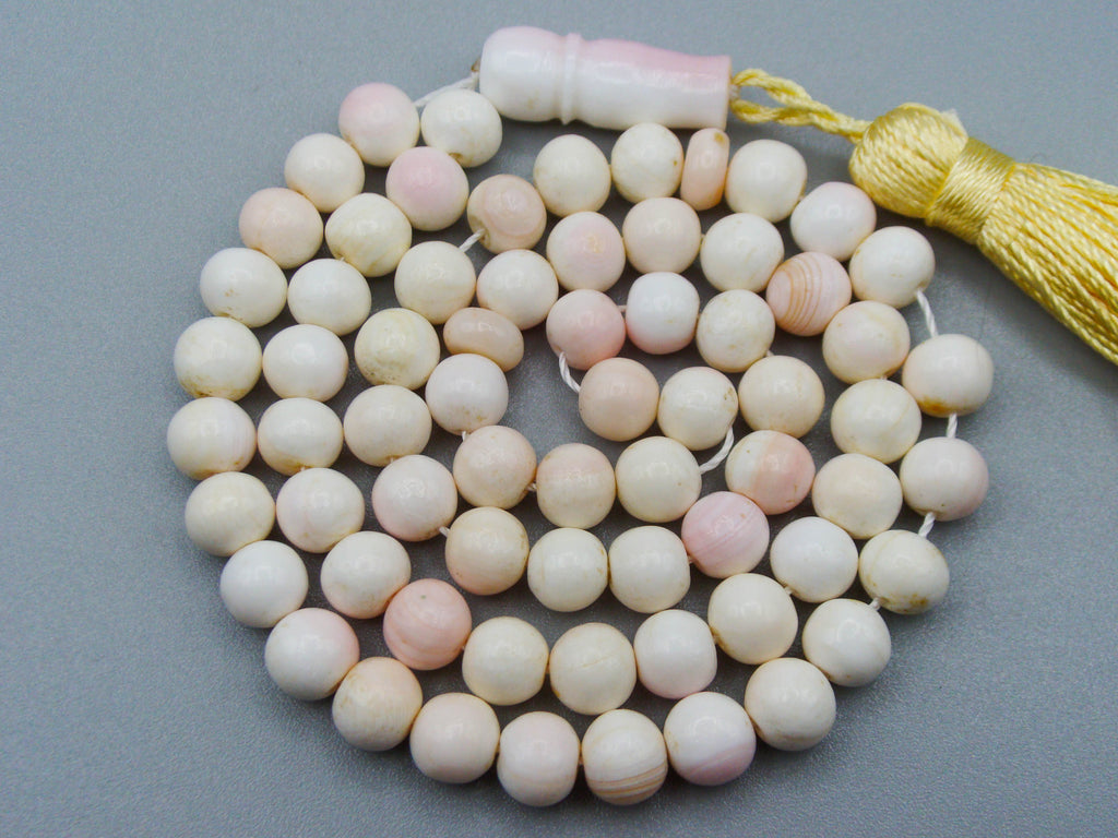 antique coral, natural coral, undyed coral, White angel skin coral, Italian coral, pacific coral, Sardinian Coral, sea coral, Mediterranean coral, Mediterranean Rosary, Mediterranean angel skin Rosary, White coral Rosary, handcarved coral, مسبحة, Masbaha, Muslim prayer beads