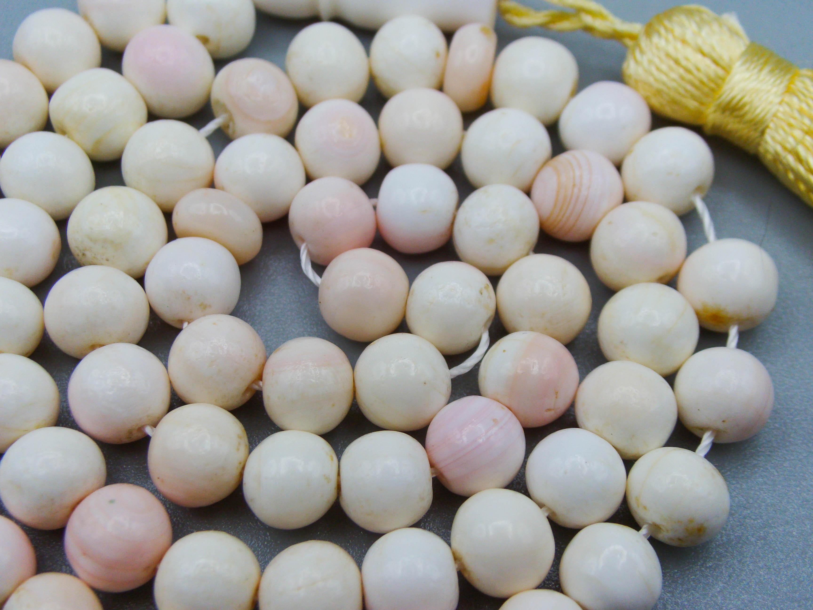 antique coral, natural coral, undyed coral, White angel skin coral, Italian coral, pacific coral, Sardinian Coral, sea coral, Mediterranean coral, Mediterranean Rosary, Mediterranean angel skin Rosary, White coral Rosary, handcarved coral, مسبحة, Masbaha, Muslim prayer beads