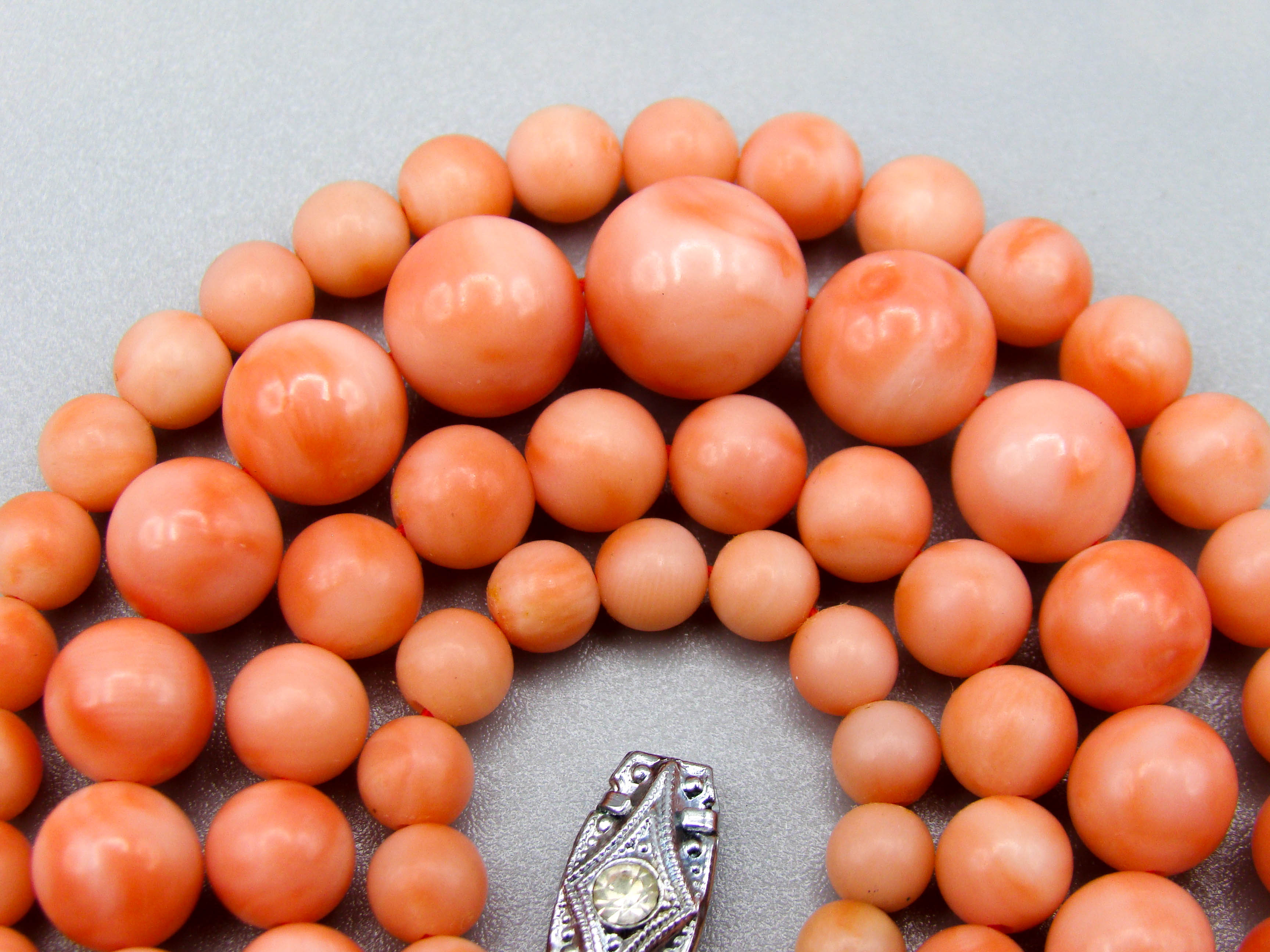 antique coral, natural coral, undyed coral, White angel skin coral, Italian coral, pacific coral, Sardinian Coral, sea coral, Mediterranean coral, Mediterranean Necklace, Mediterranean Rosa chain, White coral necklace, handcarved coral, Rosa Coral Necklace