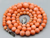 Antique Natural Undyed Rose - Angel Skin Coral Necklace - Kingdom of Antique Arts