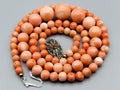 antique coral, natural coral, undyed coral, White angel skin coral, Italian coral, pacific coral, Sardinian Coral, sea coral, Mediterranean coral, Mediterranean Necklace, Mediterranean chain, White coral Necklace, Rosa Necklace, handcarved coral, Silver 800 clasp