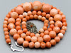 antique coral, natural coral, undyed coral, White angel skin coral, Italian coral, pacific coral, Sardinian Coral, sea coral, Mediterranean coral, Mediterranean Necklace, Mediterranean chain, White coral Necklace, Rosa Necklace, handcarved coral, Silver 800 clasp
