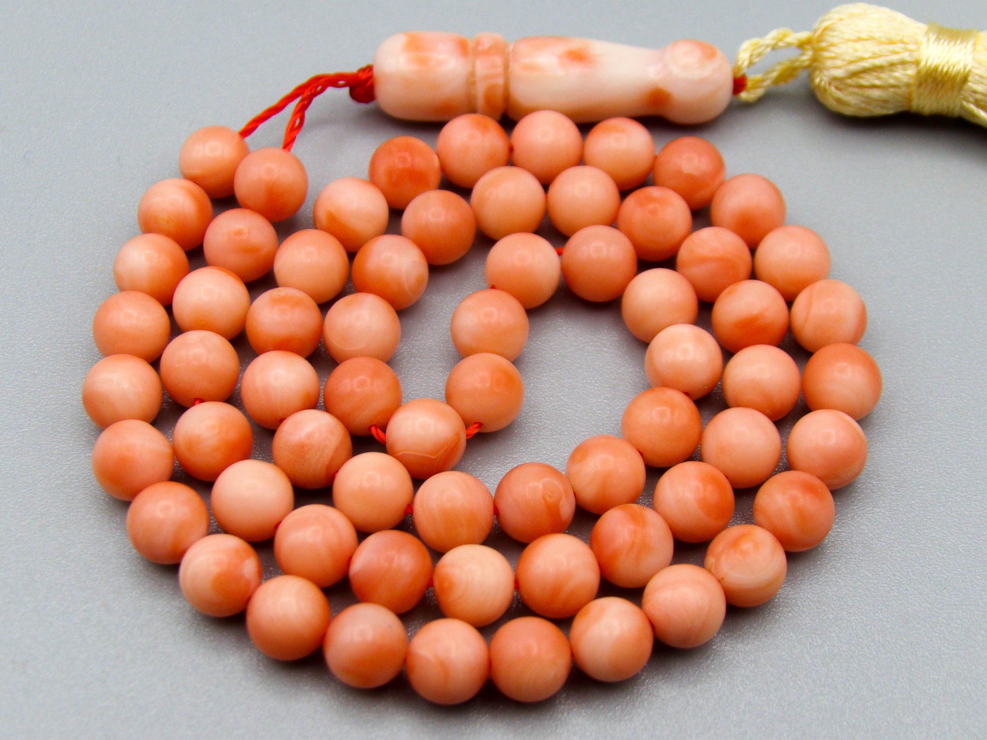 antique coral, natural coral, undyed coral, White angel skin coral, Italian coral, pacific coral, Sardinian Coral, sea coral, Mediterranean coral, Mediterranean Rosary, Mediterranean angel skin Rosary, White coral Rosary, handcarved coral, Rosa coral