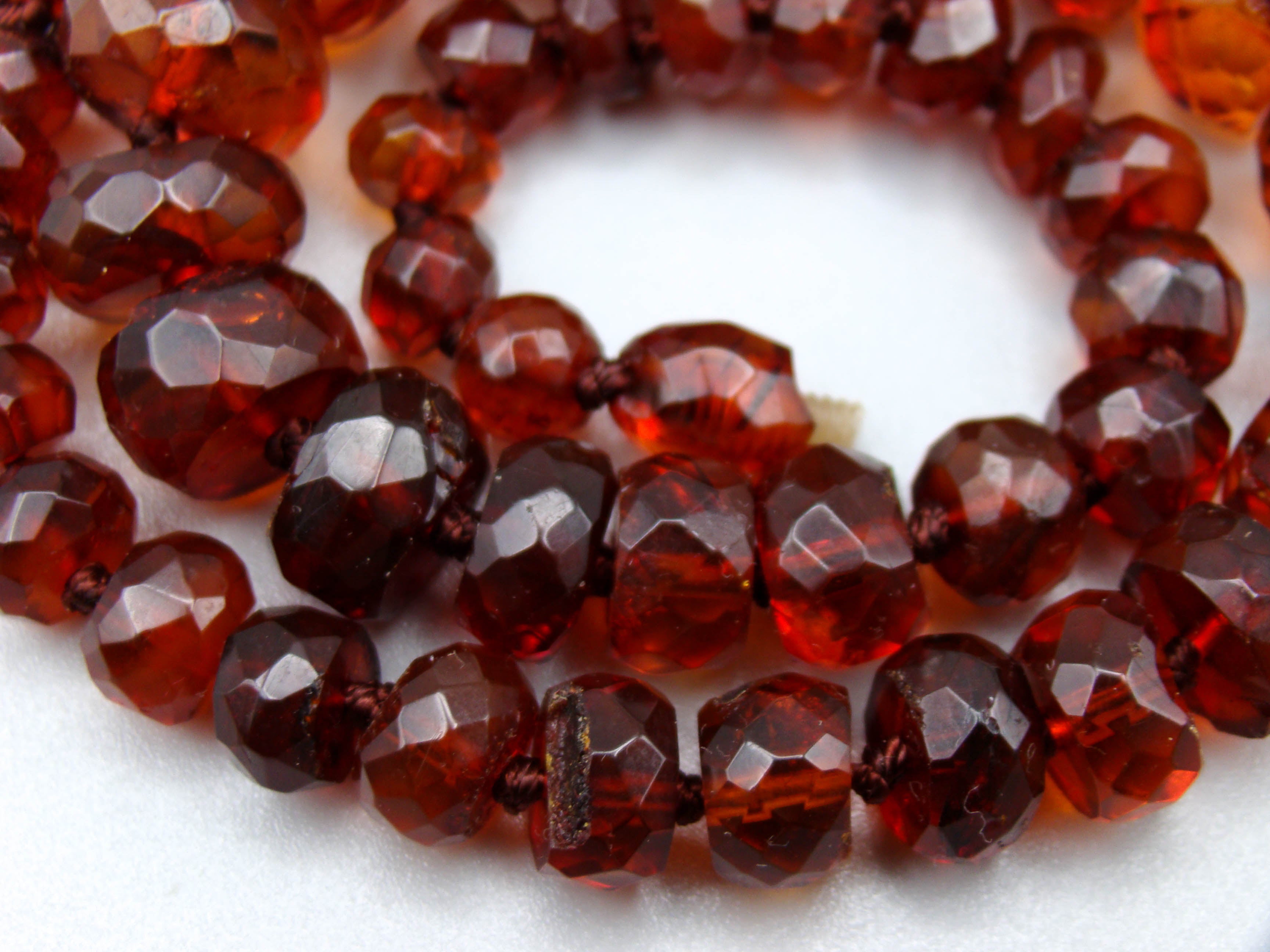 Antique Baltic Facettiert Natural Amber Necklace - Kingdom of Antique Arts