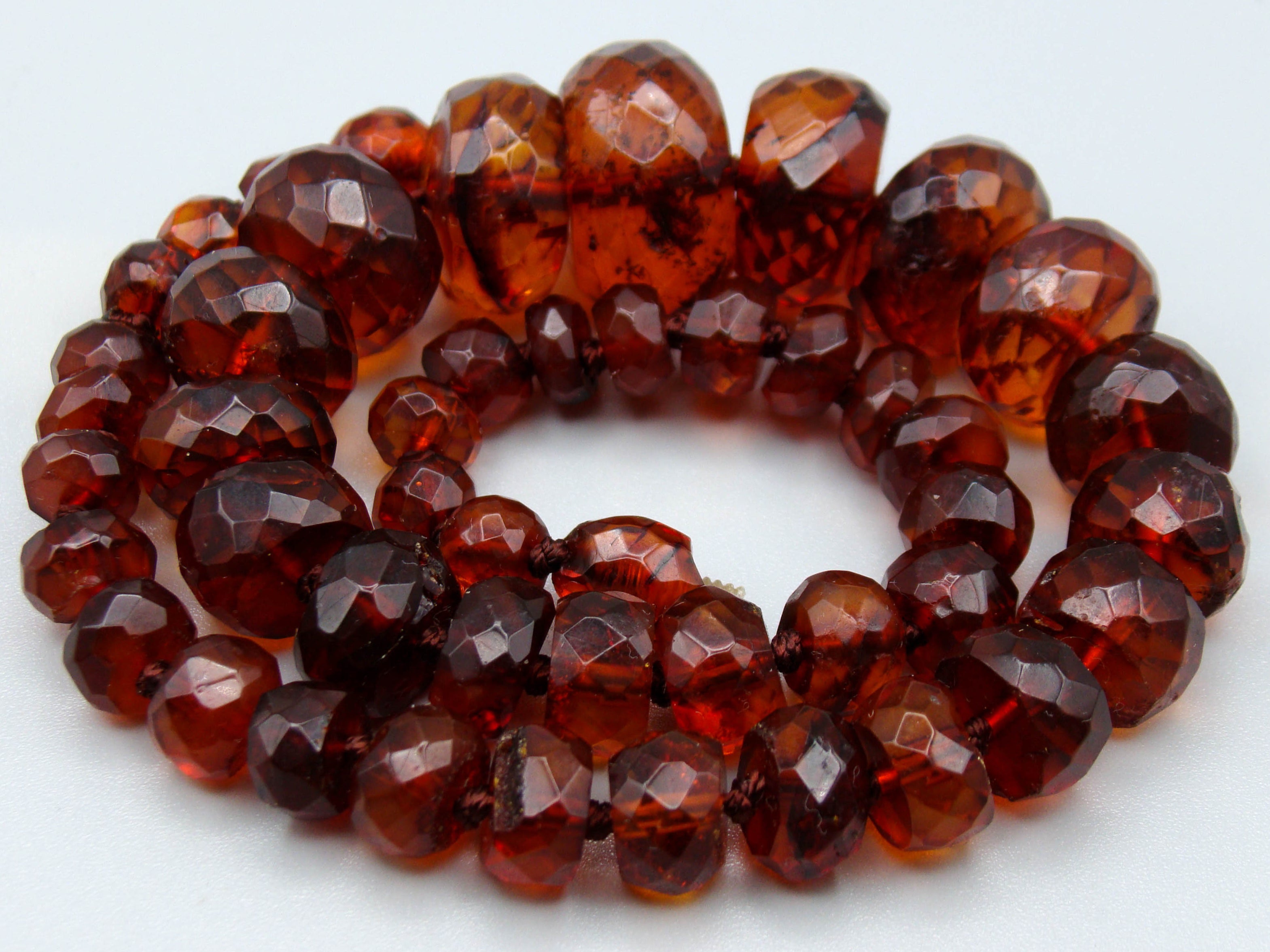 Antique Baltic Facettiert Natural Amber Necklace - Kingdom of Antique Arts