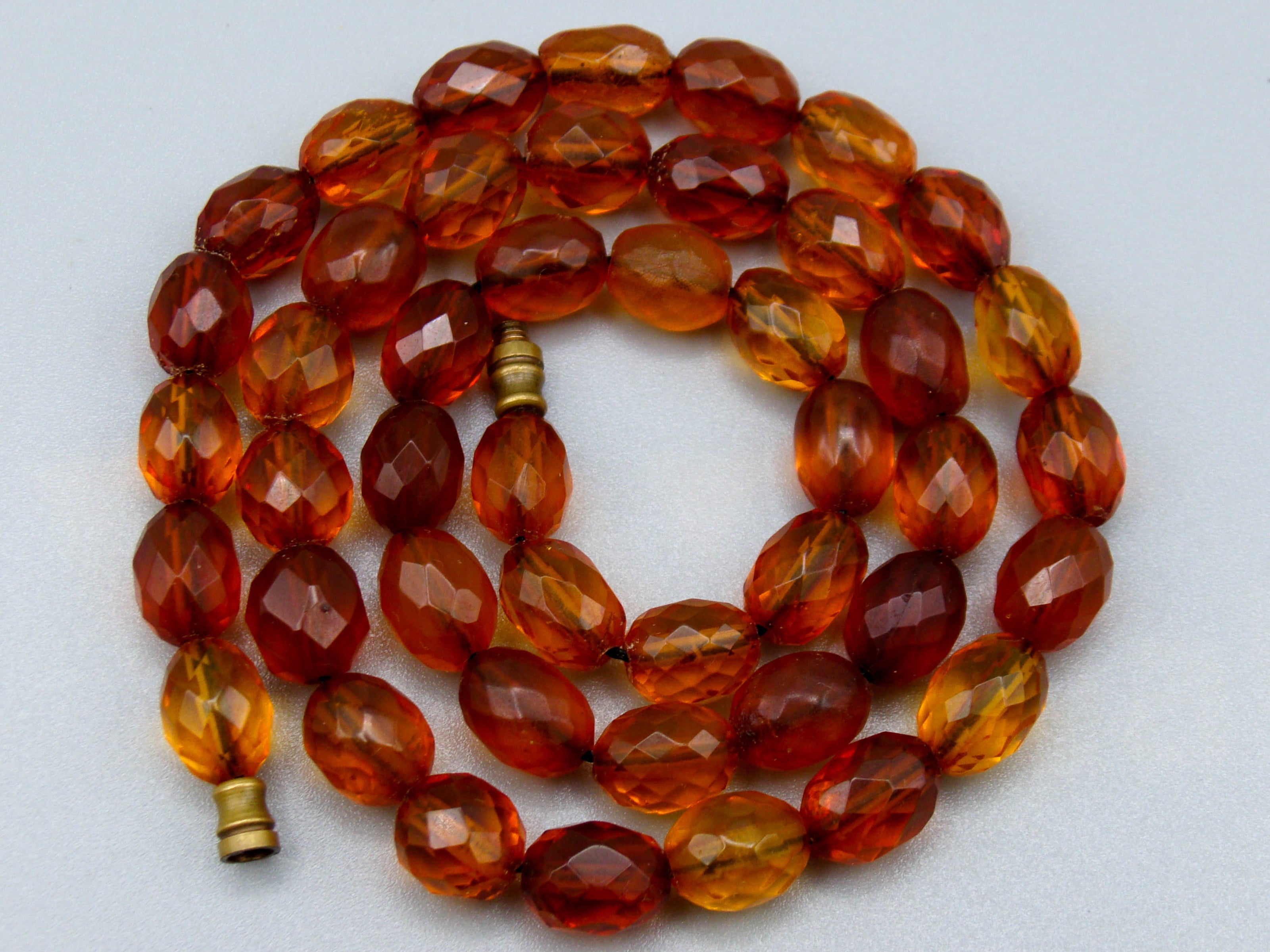 Antique Baltic Facettiert Natural Amber Necklace - Kingdom of Antique Arts